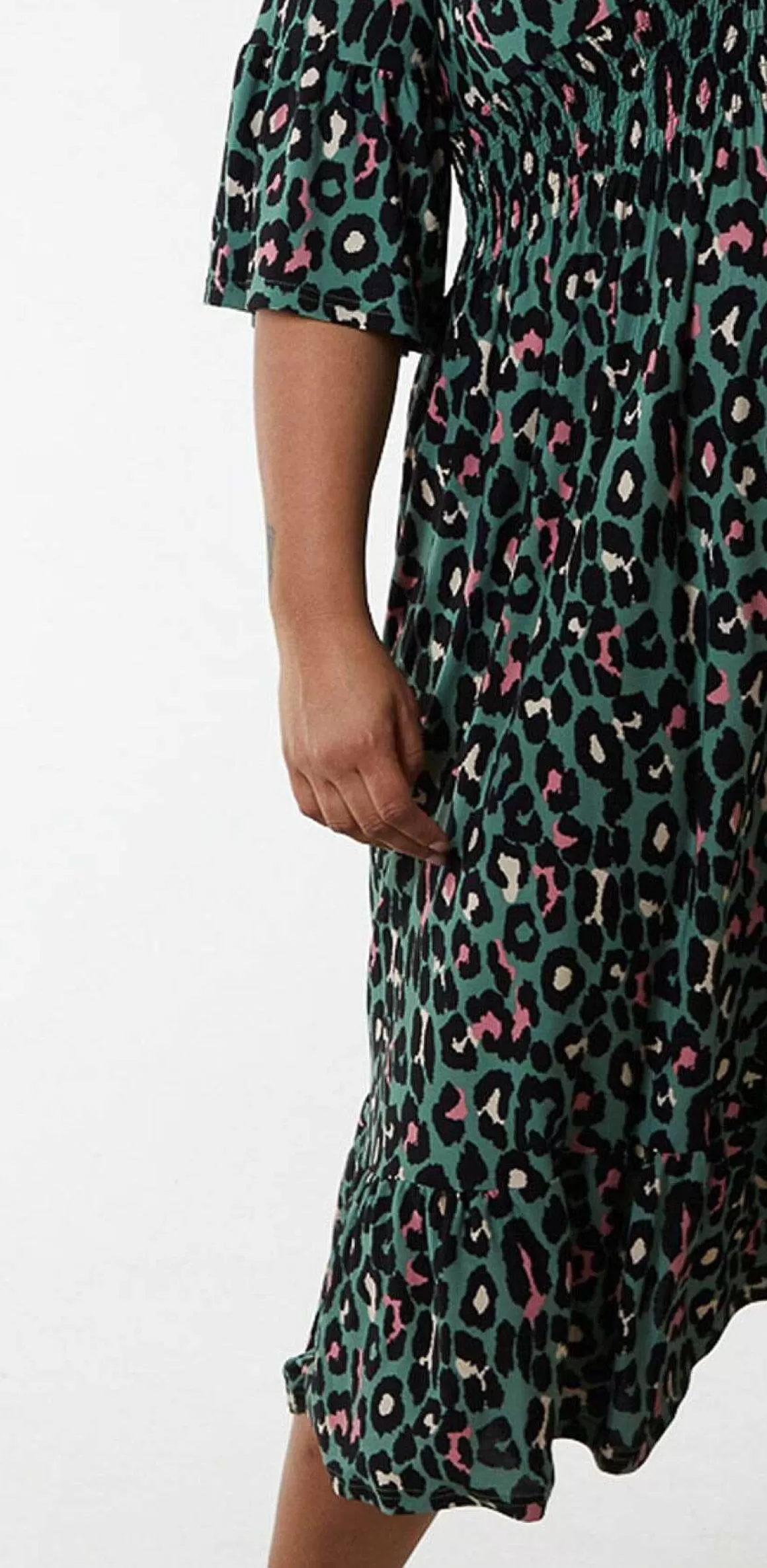 Nova of London Green Printed Midi Dress Shop