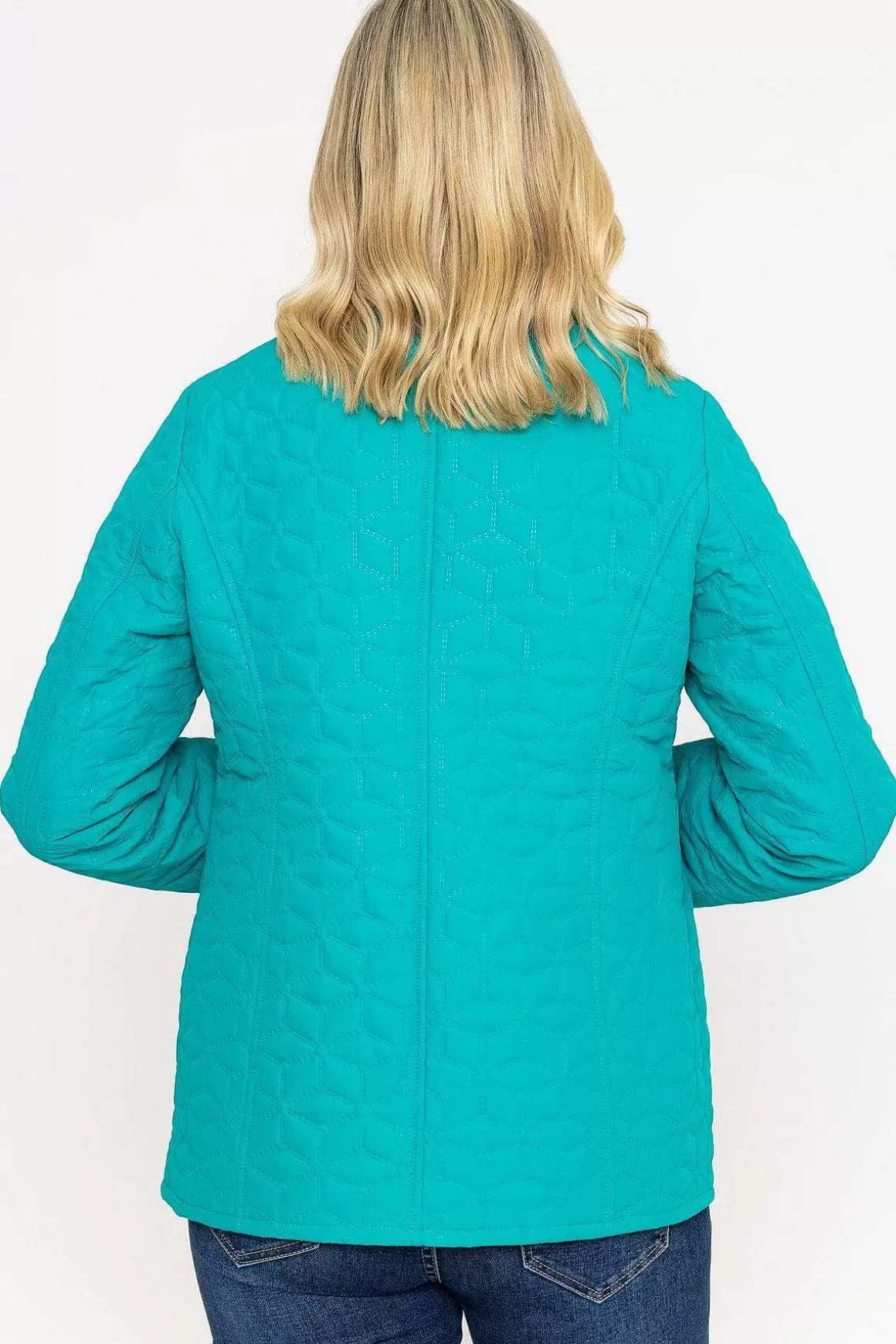 Voulez Vous Green Quilted Jacket Discount