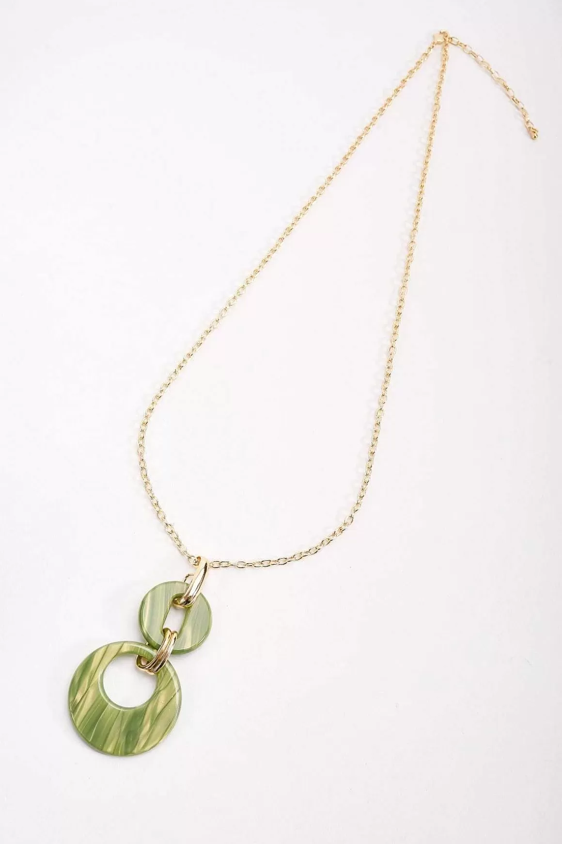 Soul Jewellery Green Tortoise Drop Link Necklace Online