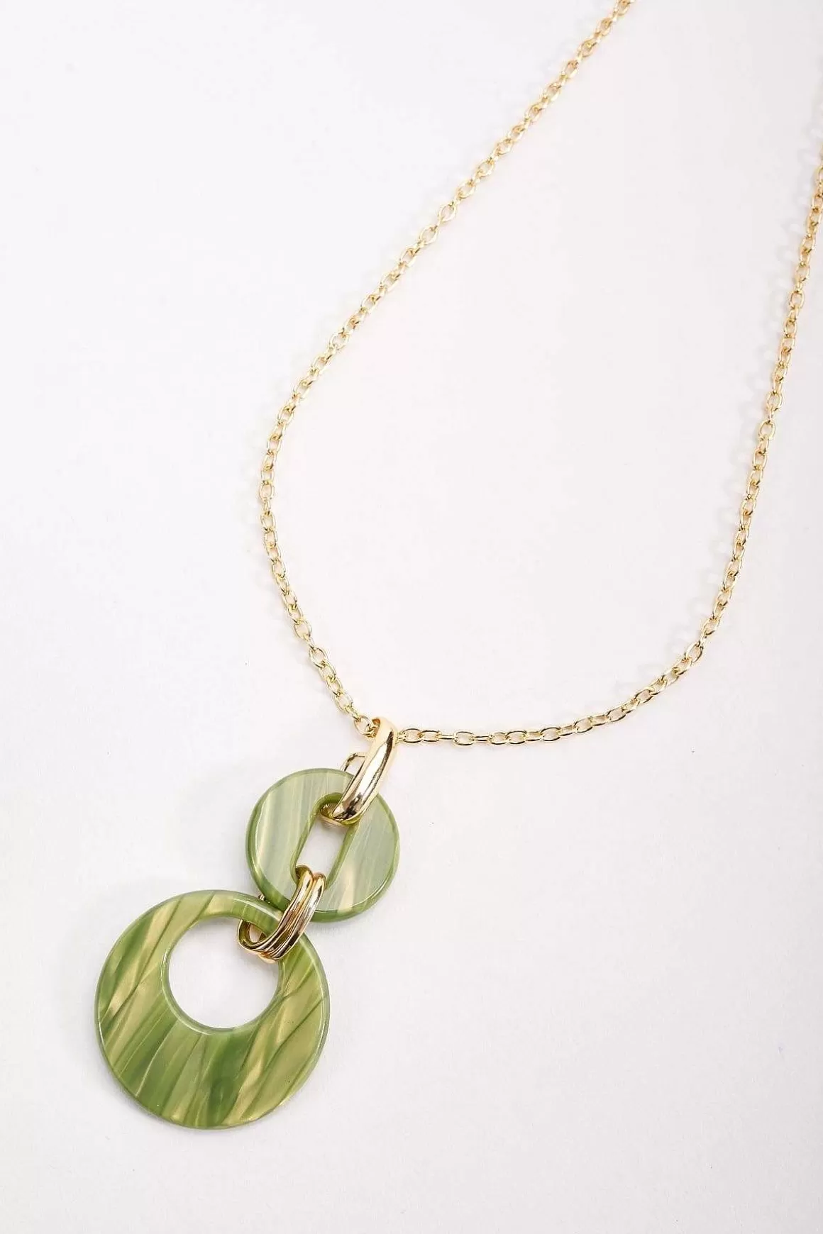 Soul Jewellery Green Tortoise Drop Link Necklace Online