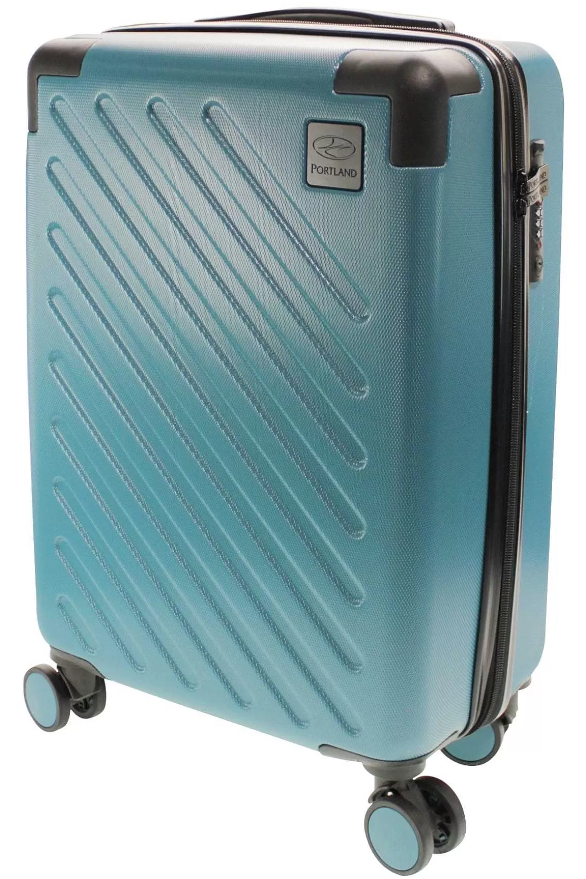 Portland Hard-Shell Suitcase In Teal Flash Sale