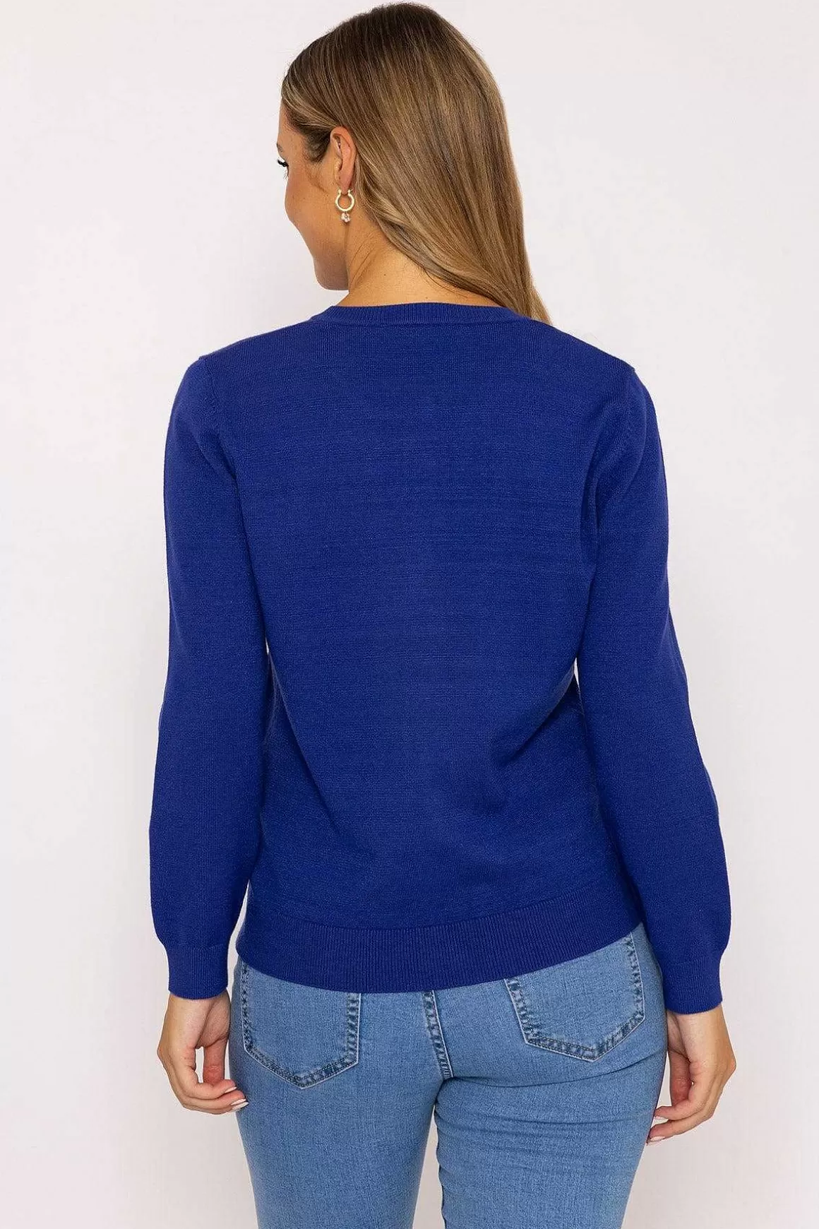 Kelly & Grace Weekend Heart Cardigan In Navy Best Sale