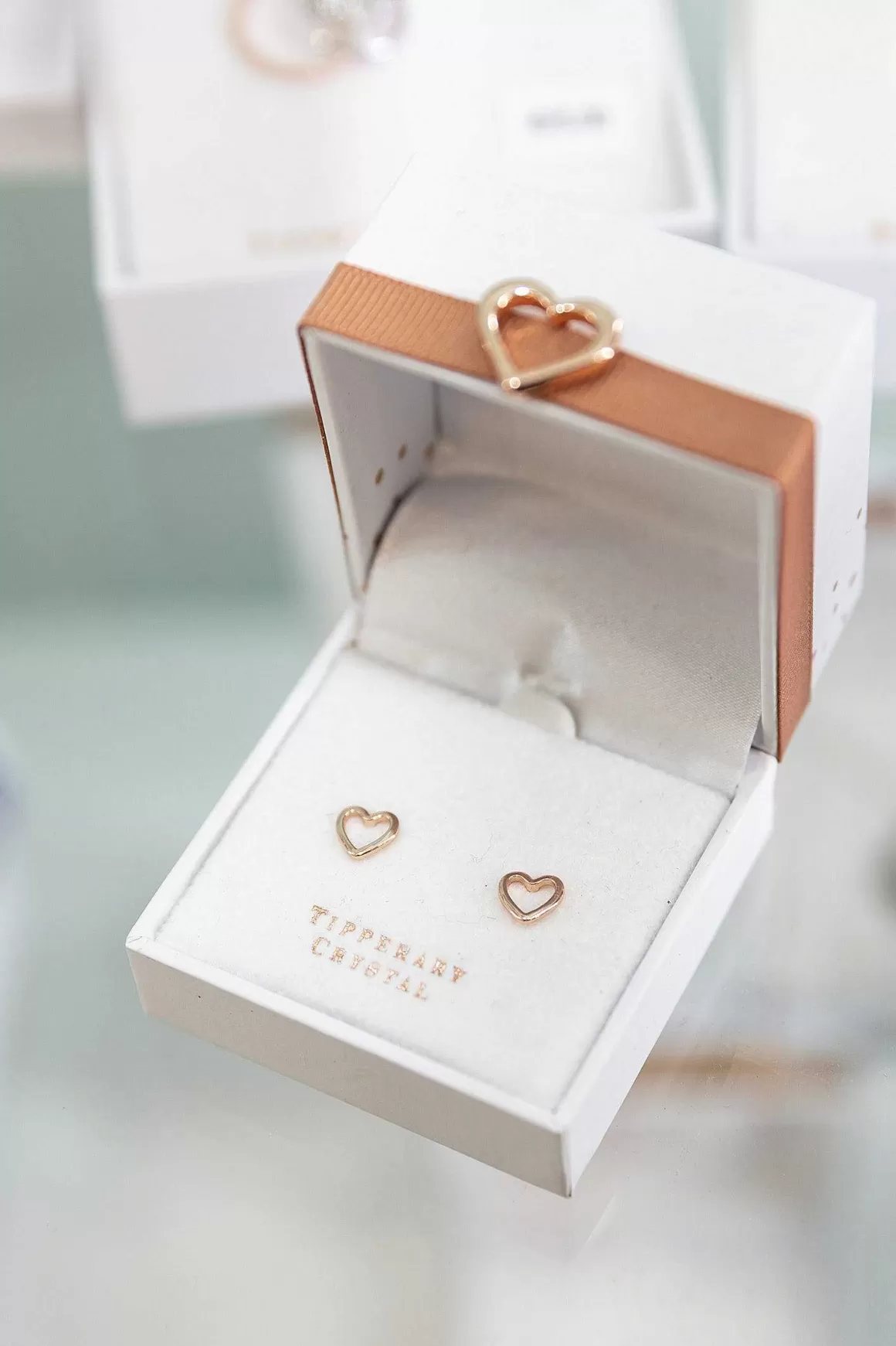 Tipperary Crystal Jewellery Heart Earrings New