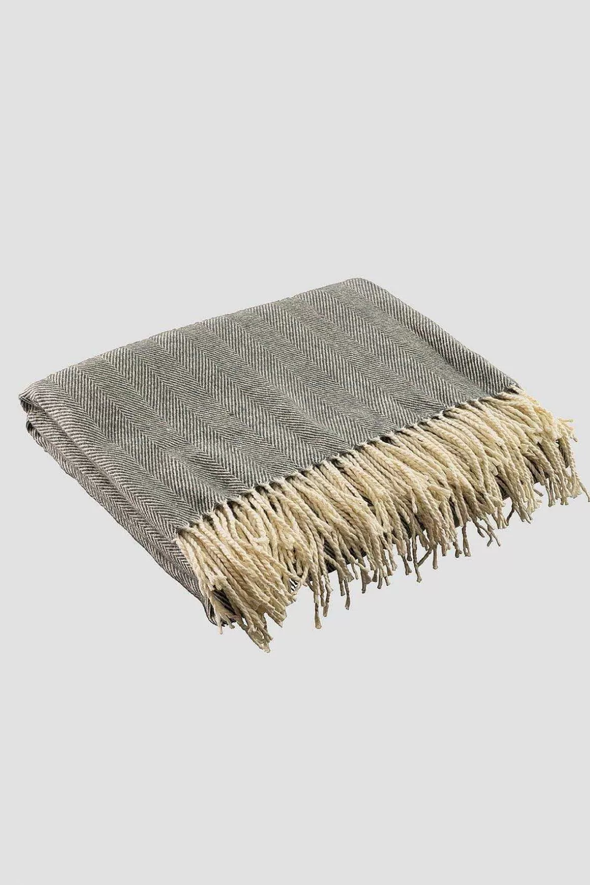 Galway Crystal Herringbone Knit Throw Outlet