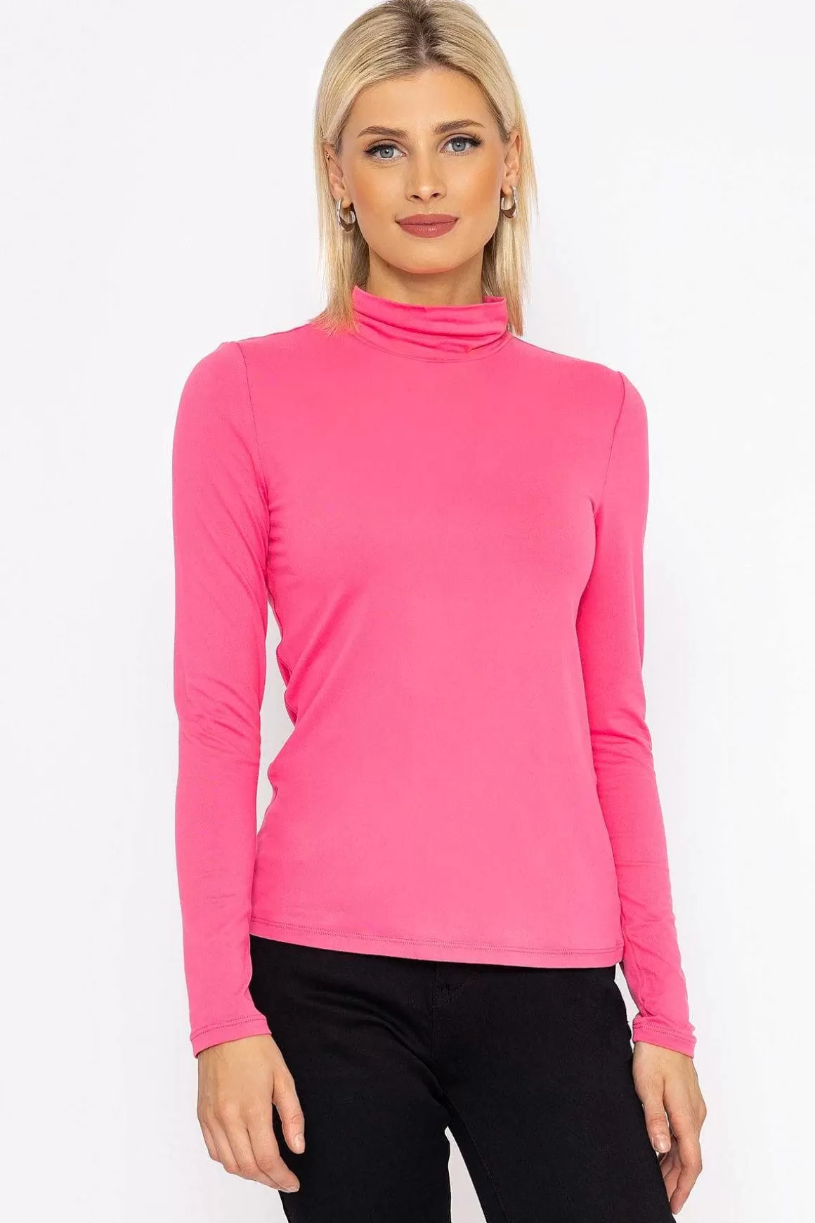 Vero Moda Ina High Neck Top In Pink Discount