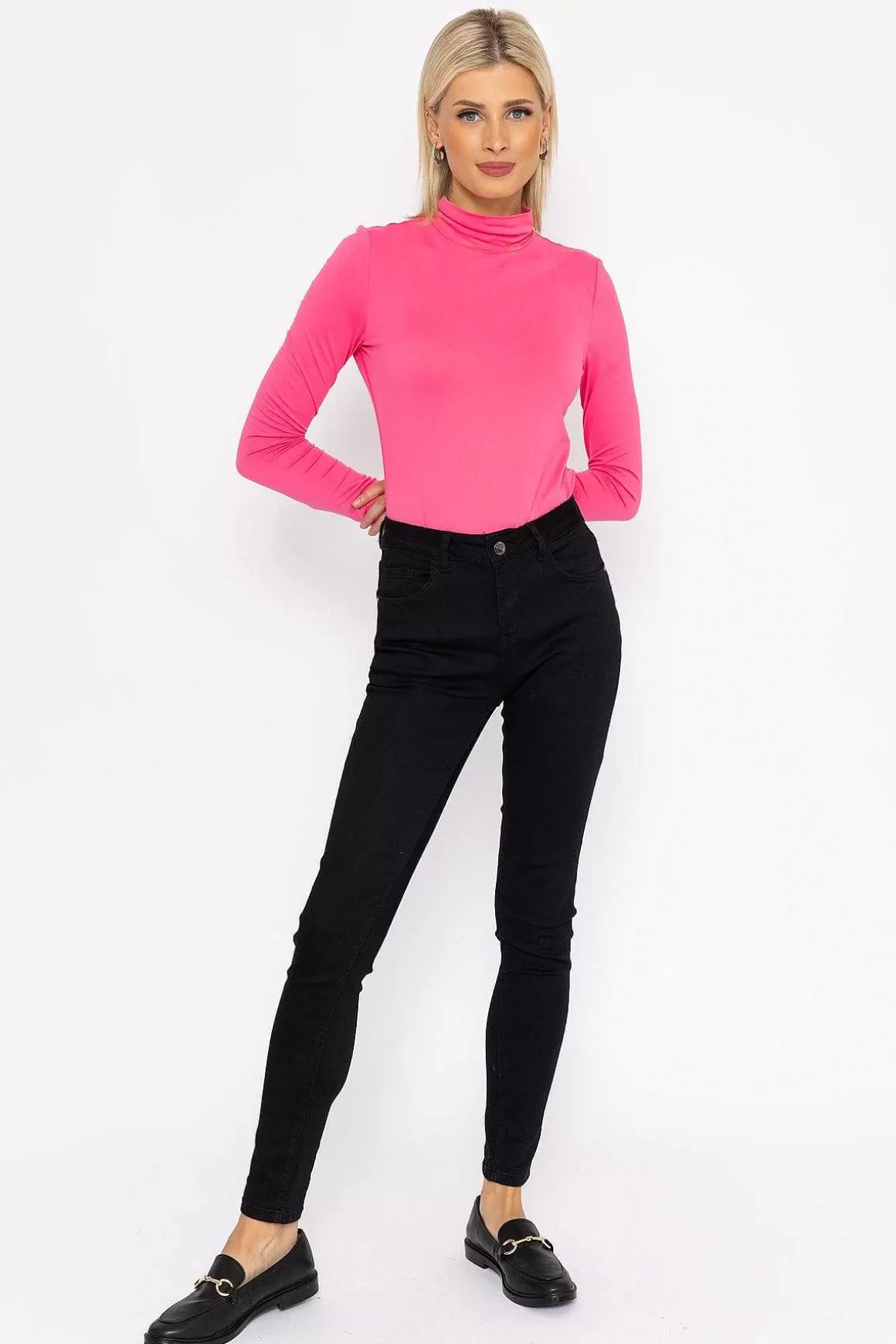 Vero Moda Ina High Neck Top In Pink Discount