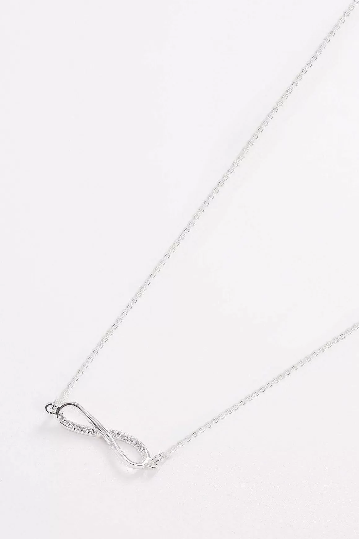 Cherish Infinity Necklace In Silver Cheap