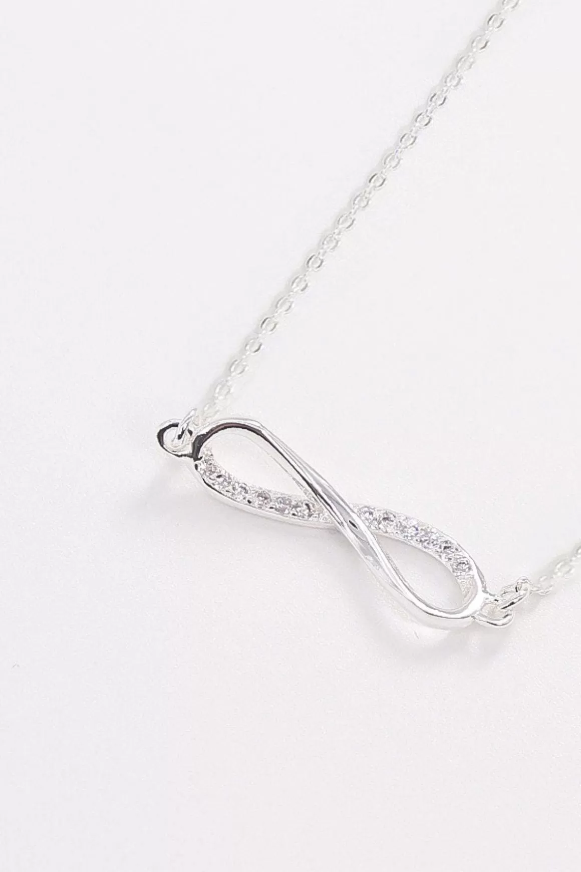 Cherish Infinity Necklace In Silver Cheap