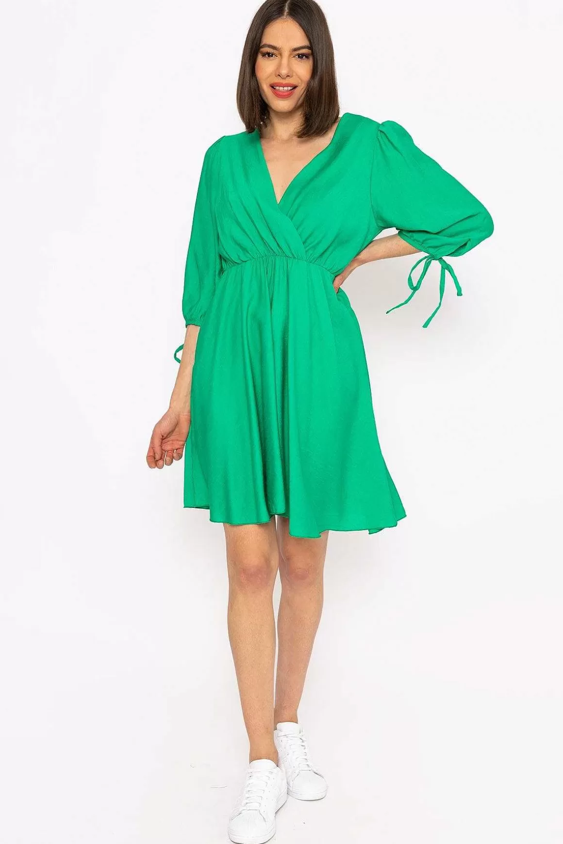 Pala D'oro Isla Green Knee Length Dress Outlet