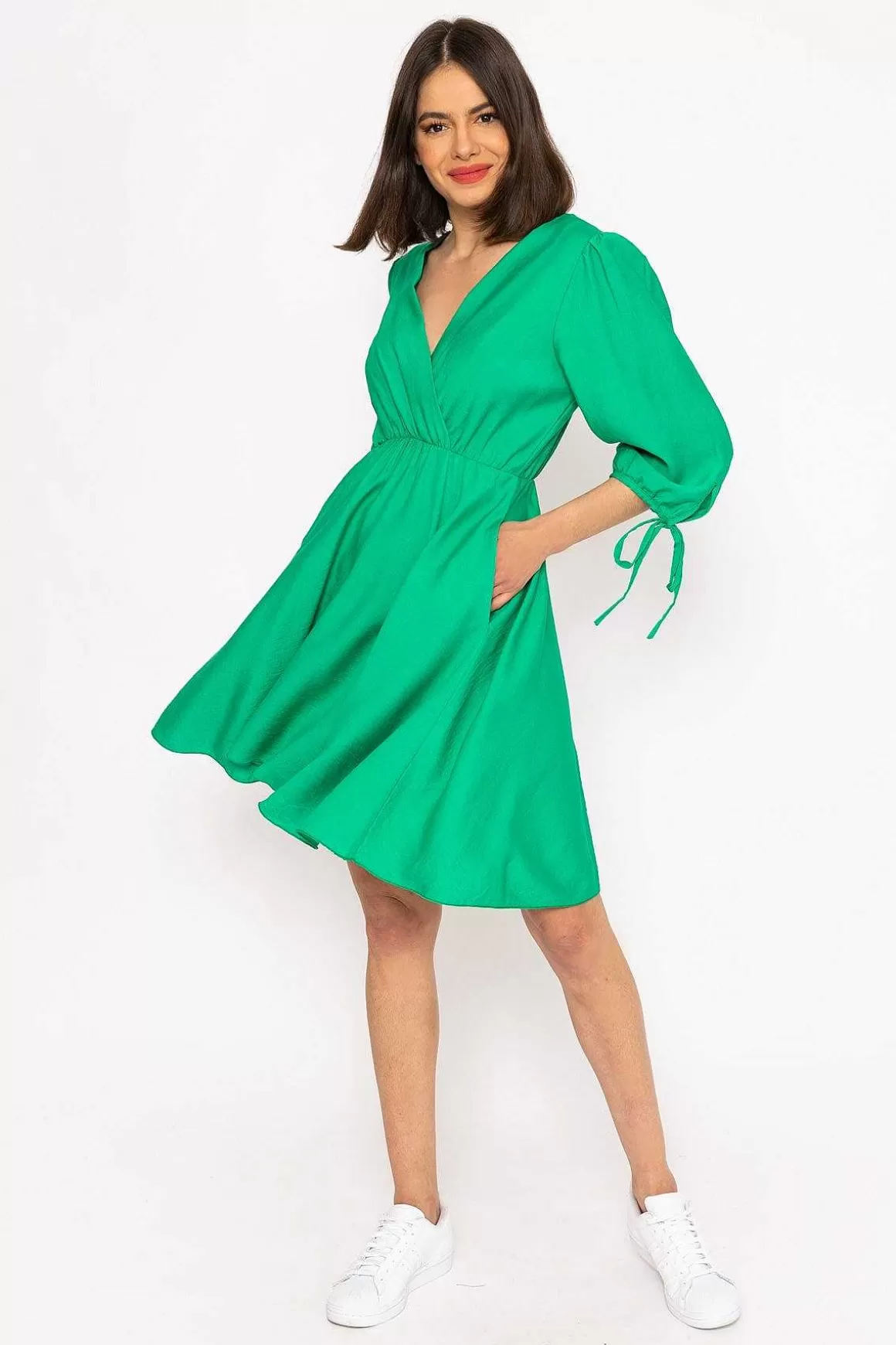 Pala D'oro Isla Green Knee Length Dress Outlet