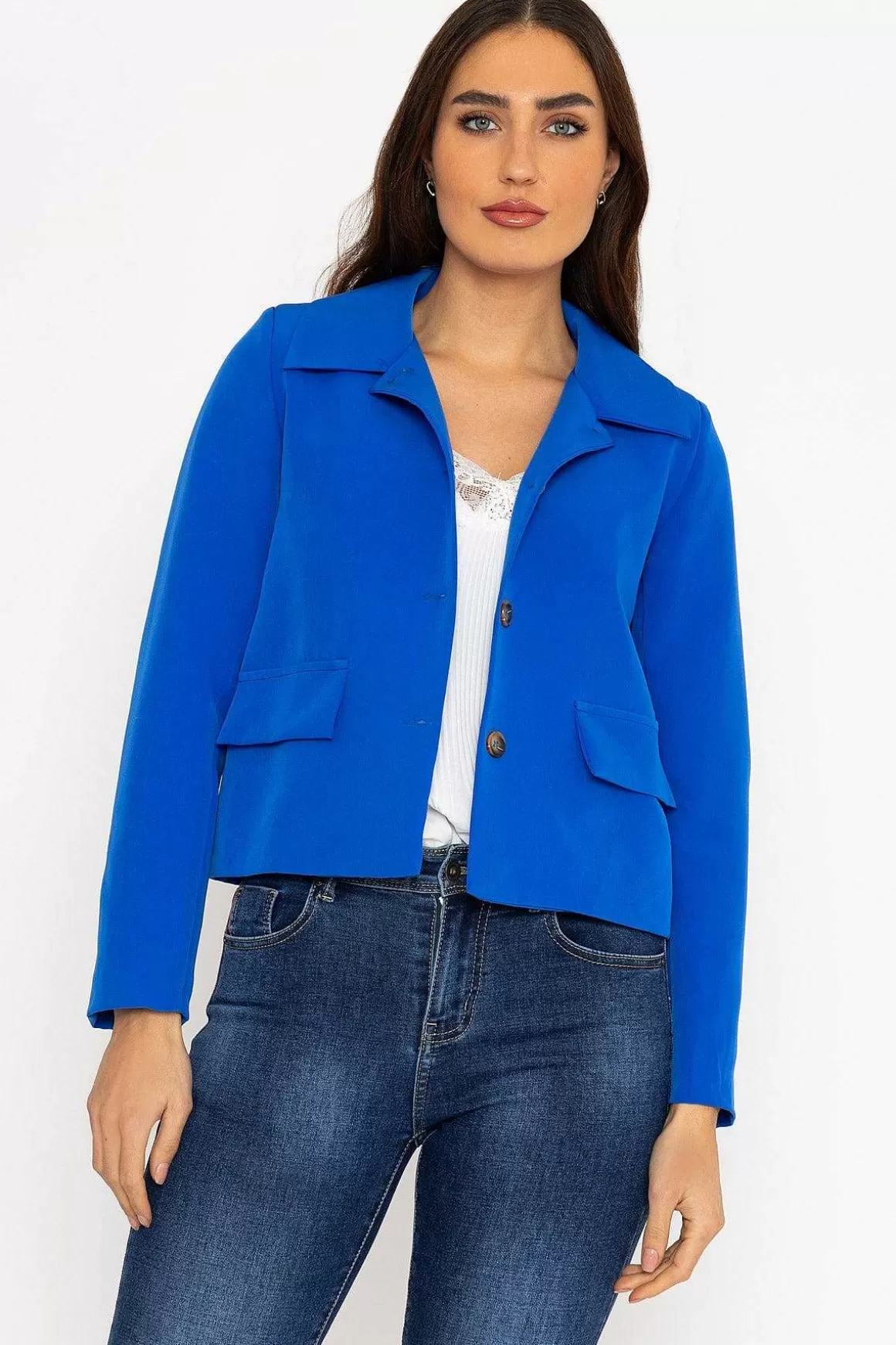 Pala D'oro Jackie Jacket In Blue Discount