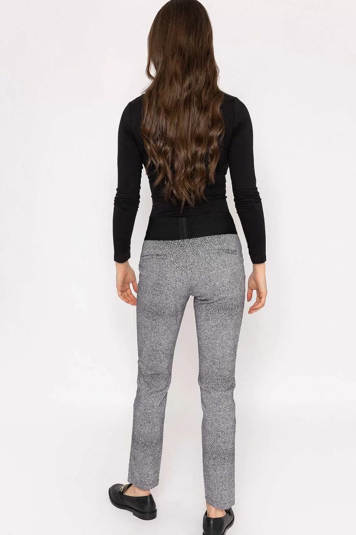 Kelly & Grace Weekend Jacquard Pant In Animal Print Flash Sale