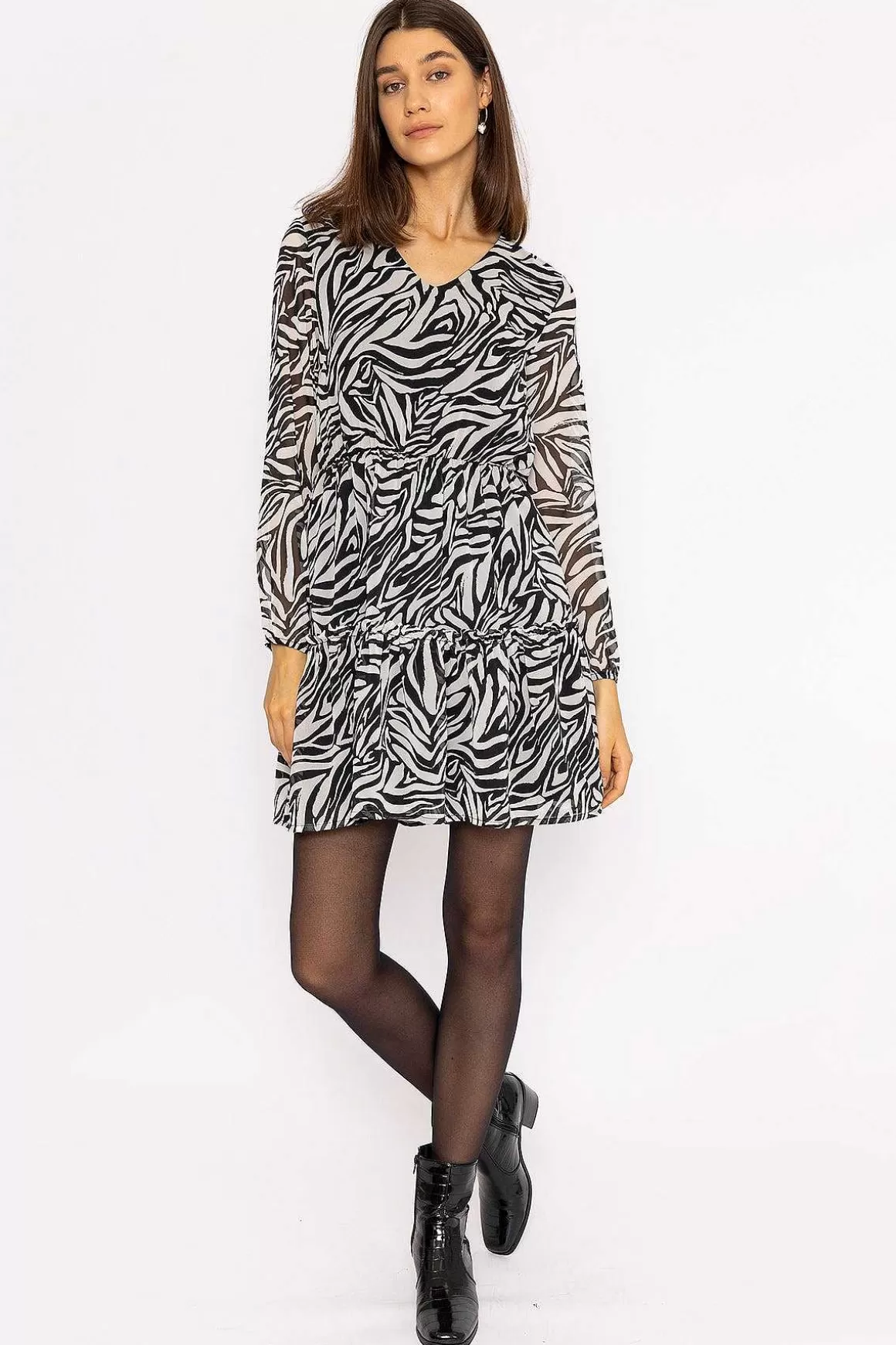 Rowen Avenue Jessie Dress In Zebra Print Shop