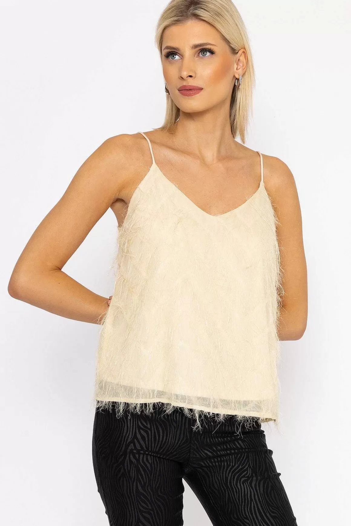 Vero Moda Juliette Singlet Top In Cream Flash Sale