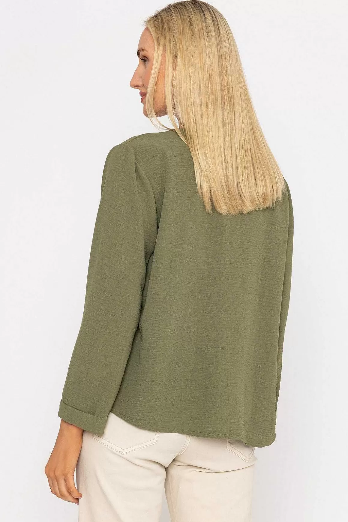 Pala D'oro Khaki Top With Necklace Shop