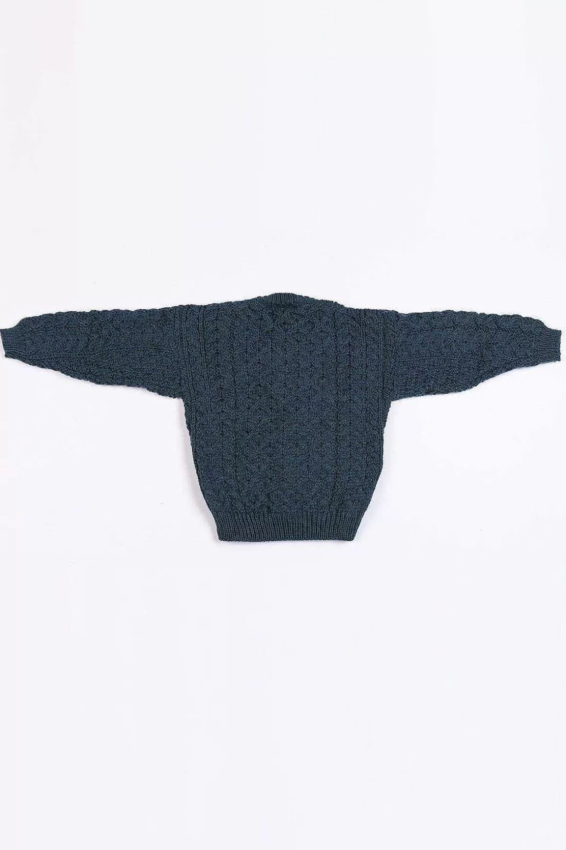 Aran Woollen Mills Kids Aran Cardigan In Blue Shop