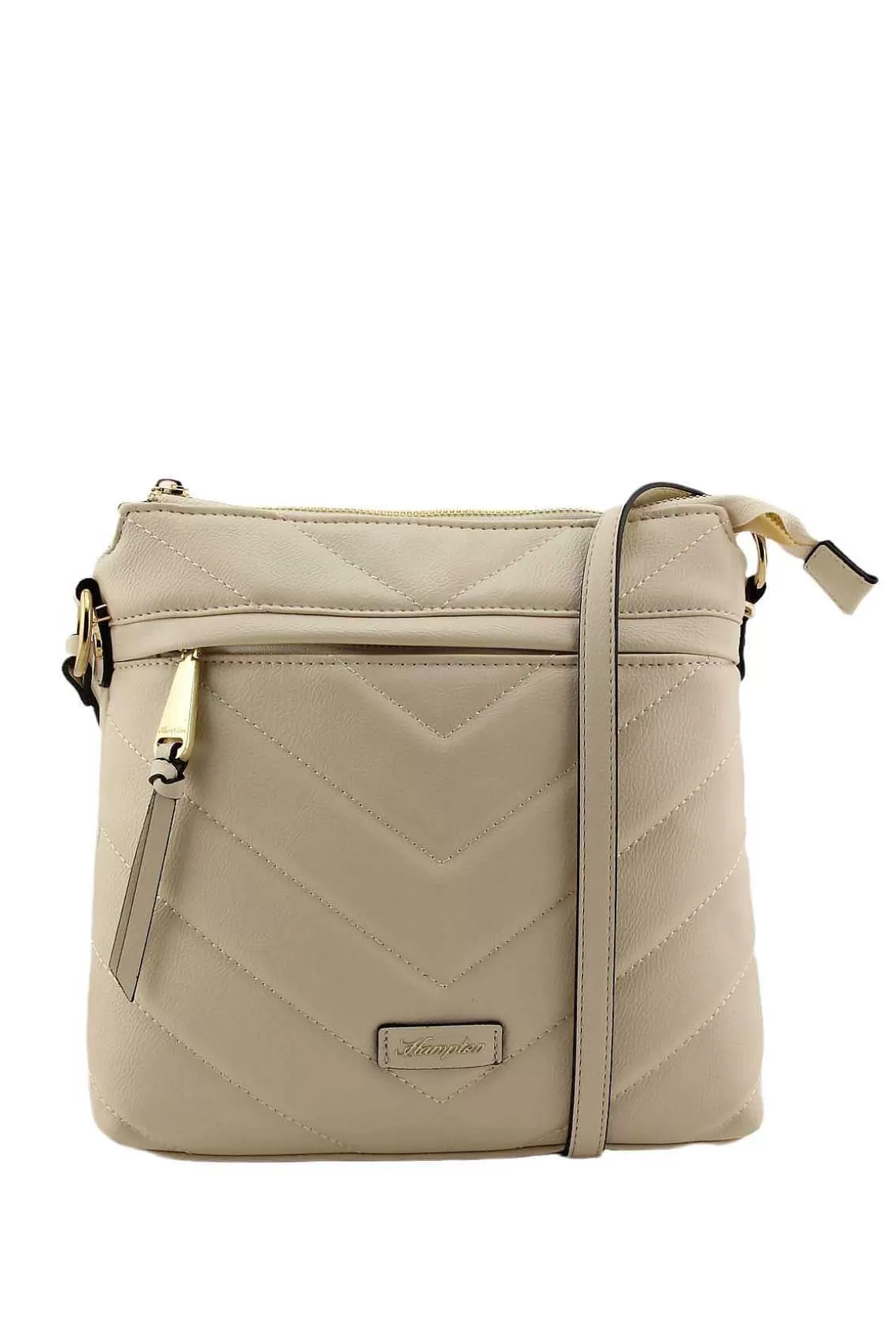 Hampton Laja Quilted Crossbody Bag In Beige Clearance