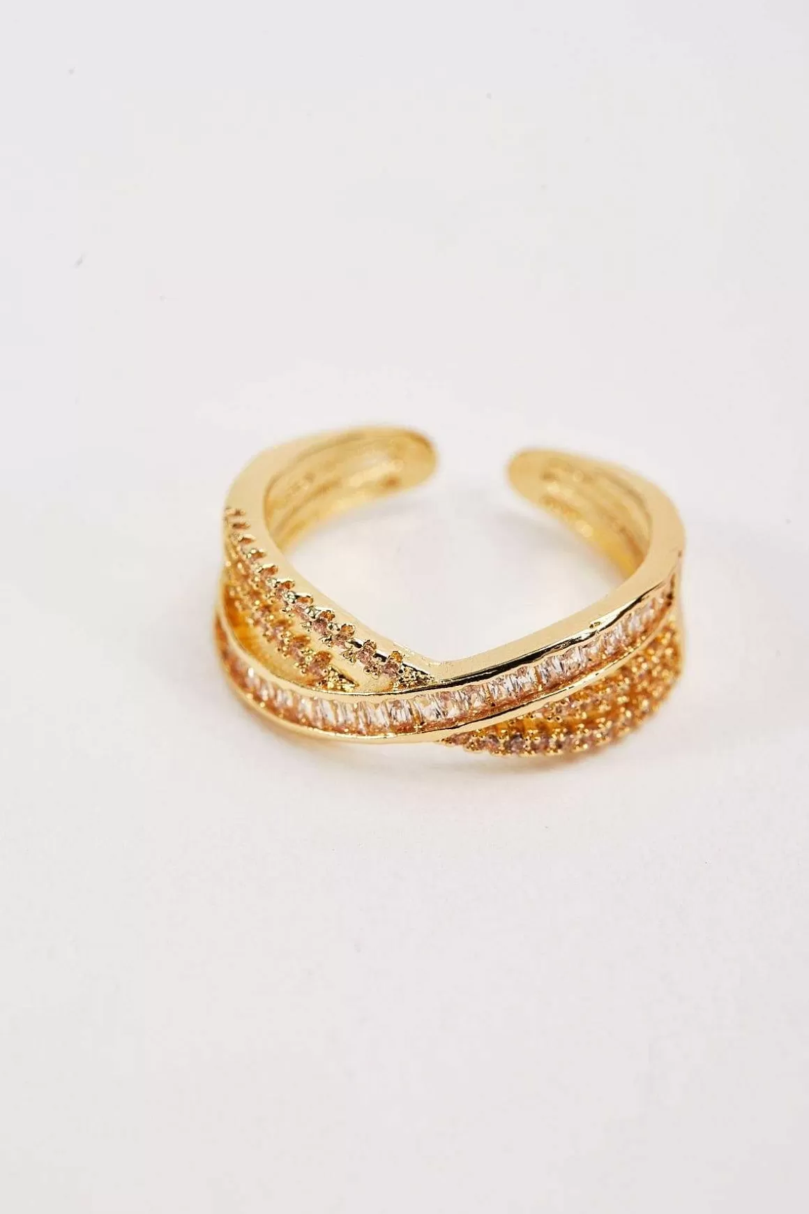 Soul Jewellery Layered Pave Gold Ring Store