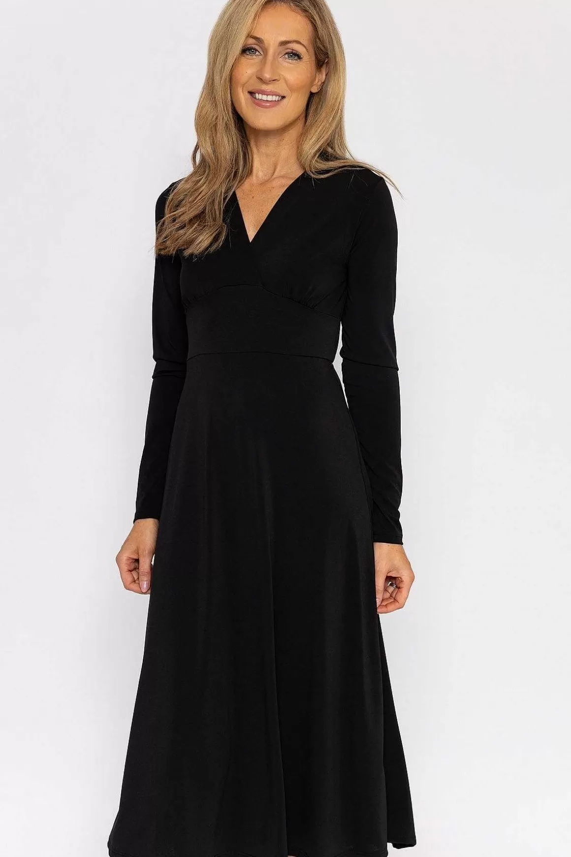 Pala D'oro Lisa Midi Dress In Black Cheap