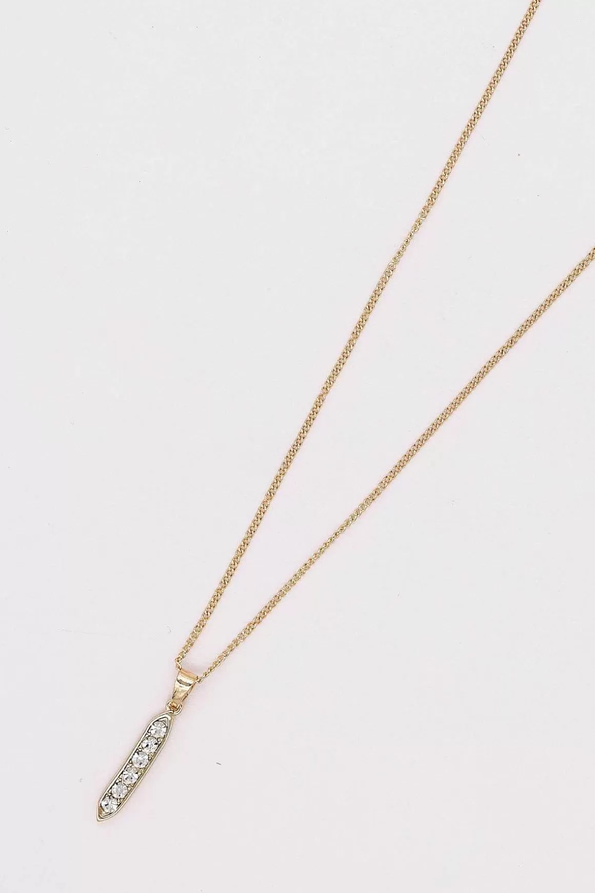 Joularie Long Pendant In Gold Flash Sale