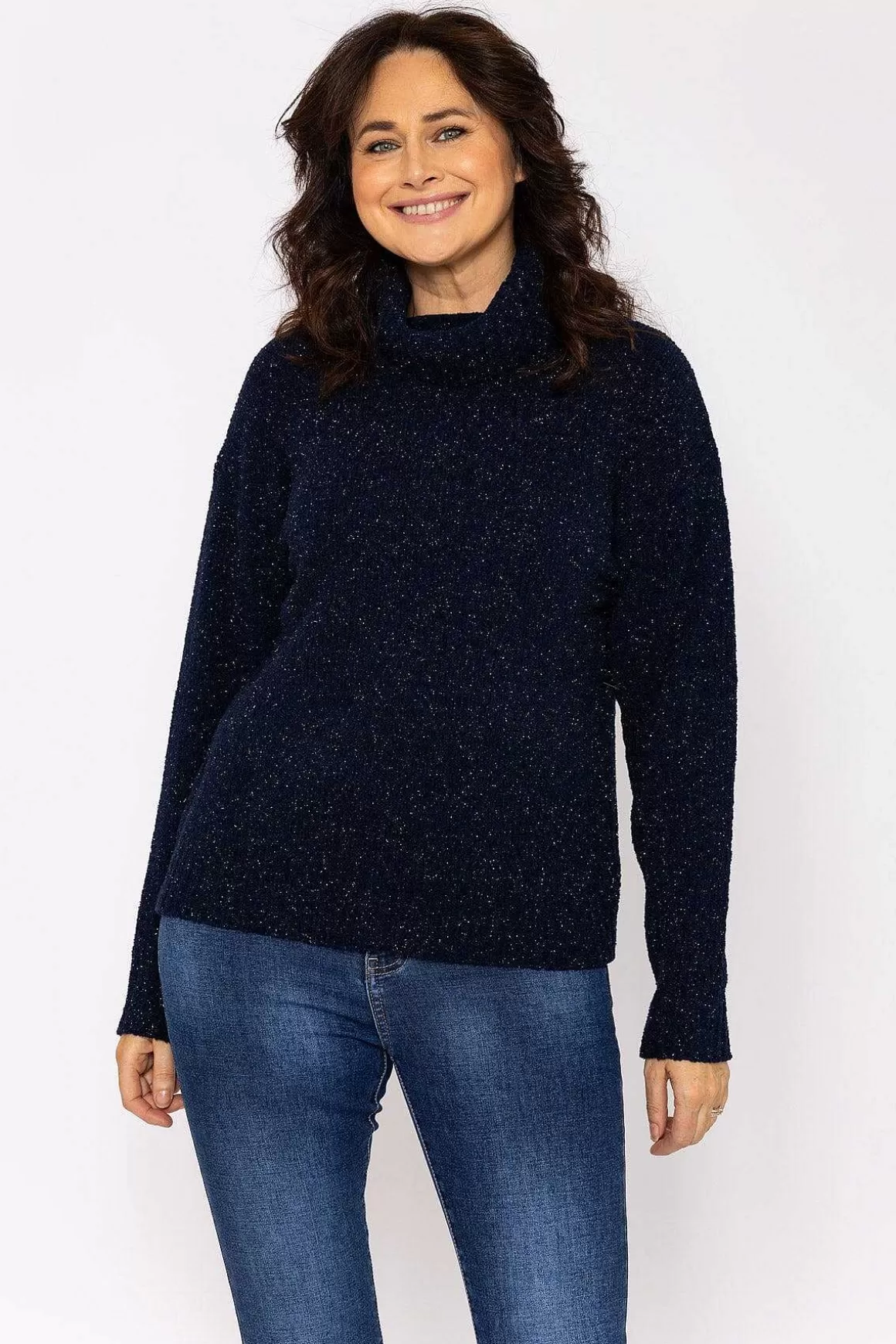 Voulez Vous Lurex Knit In Navy Discount