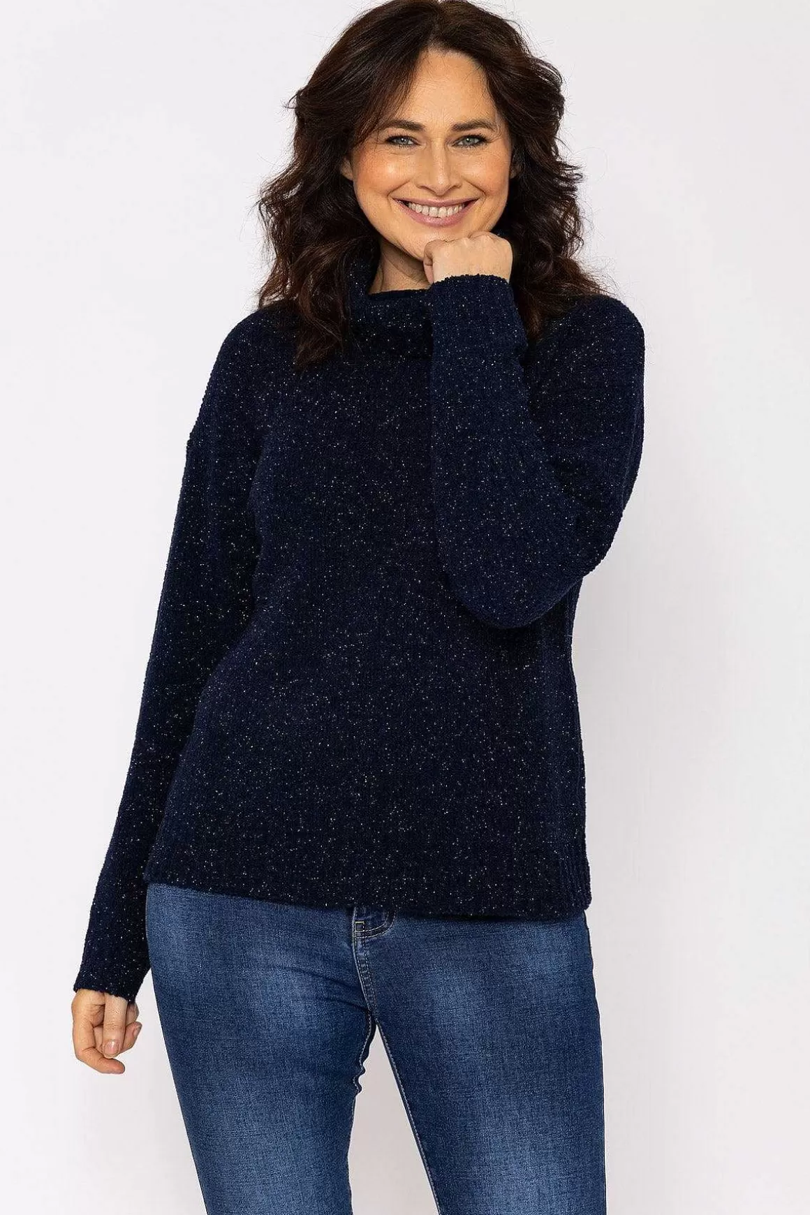 Voulez Vous Lurex Knit In Navy Discount