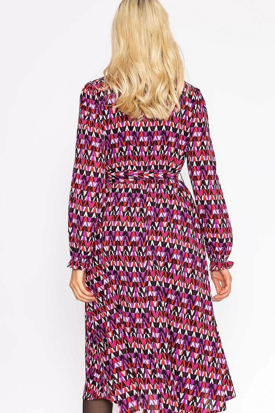 Rowen Avenue Mabel Dress In Pink Geo Print Cheap