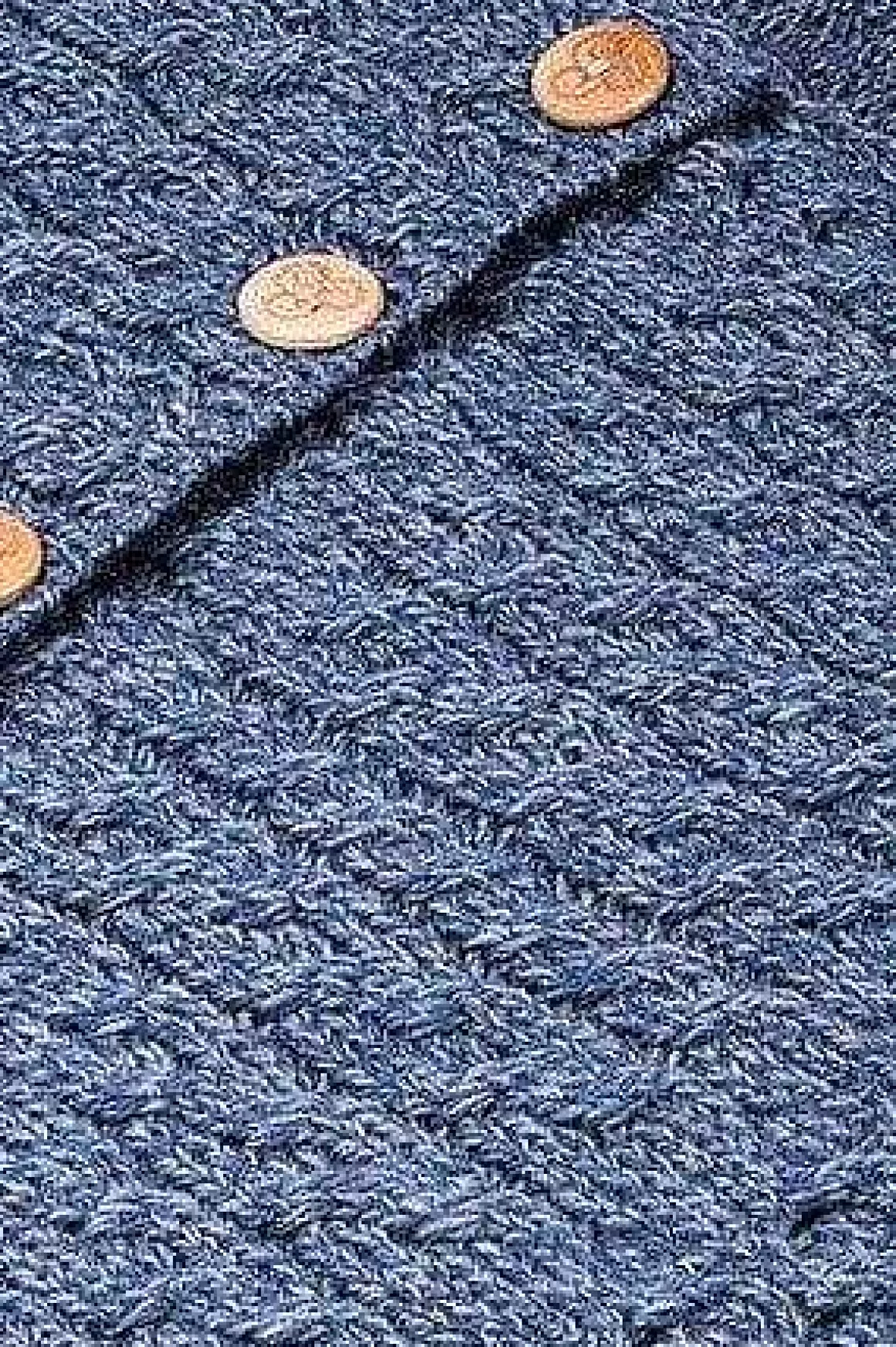 Aran Woollen Mills Merino Wool Throw In Denim Clearance