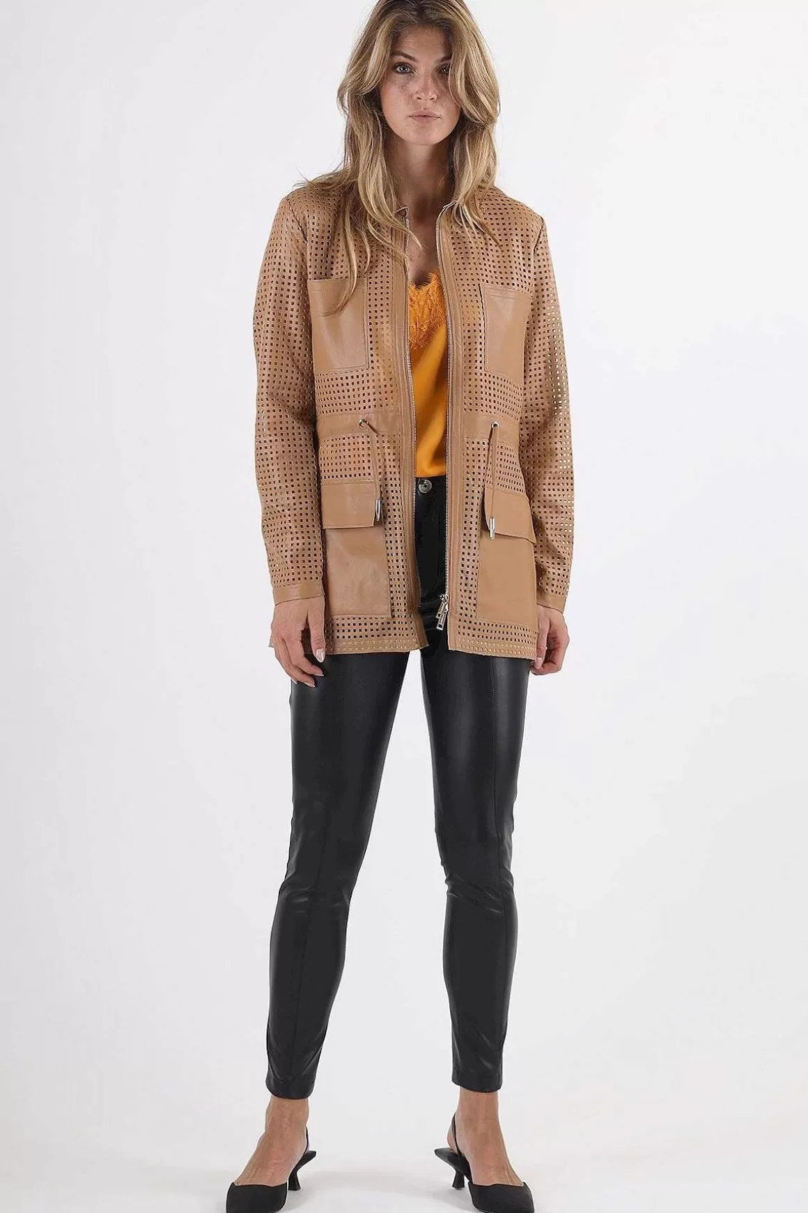 Rino & Pelle Mexi Jacket In Nut Flash Sale