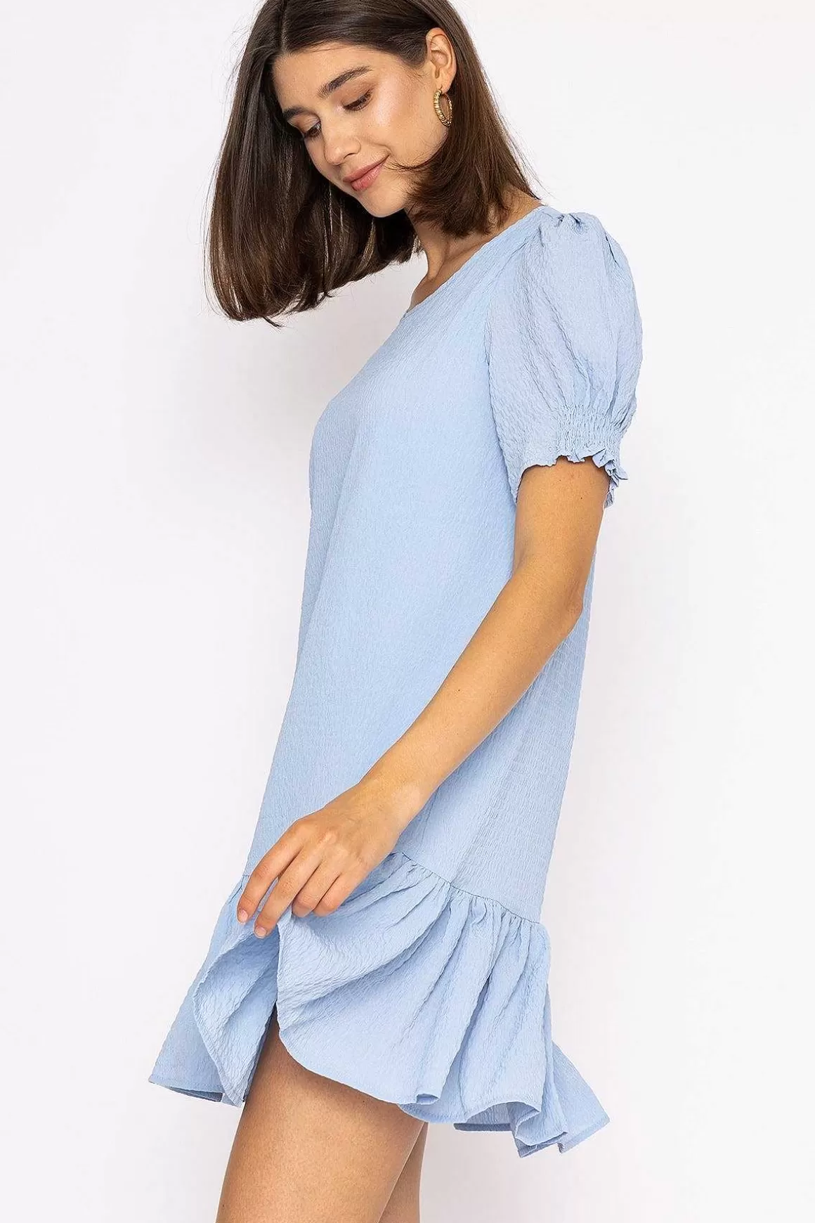 Rowen Avenue Mini Shift Dress In Blue Sale