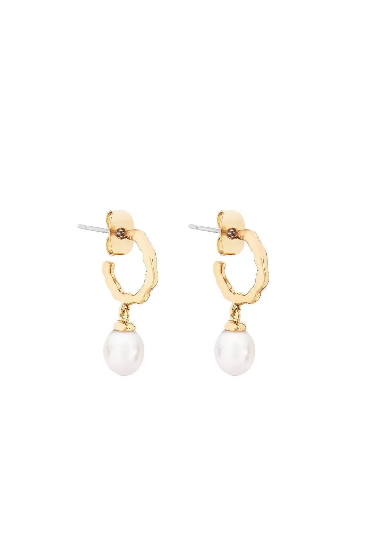 Tipperary Crystal Jewellery Natural Pearl Hoop Earrings Sale