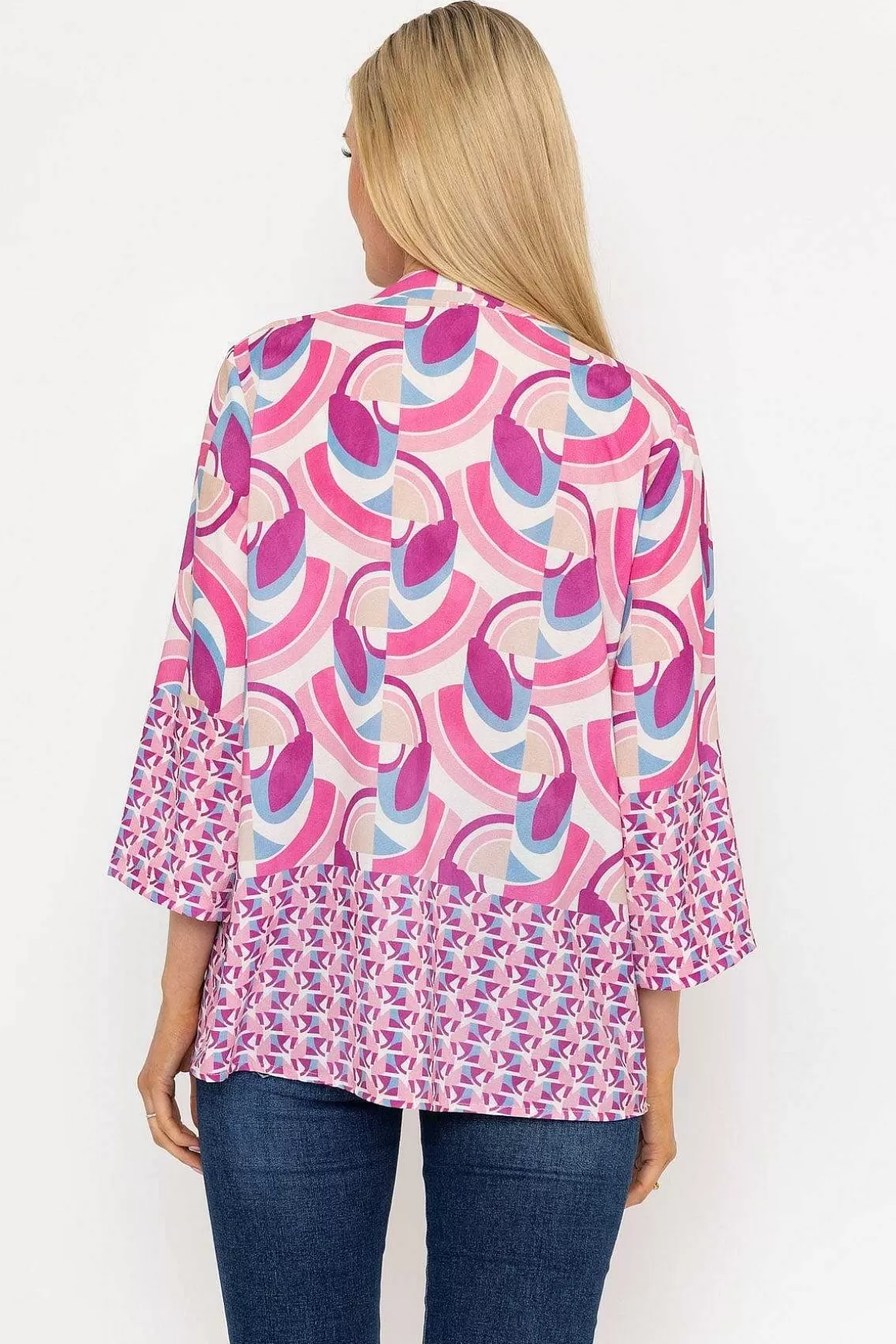 Pala D'oro Olivia Top In Pink Print Online