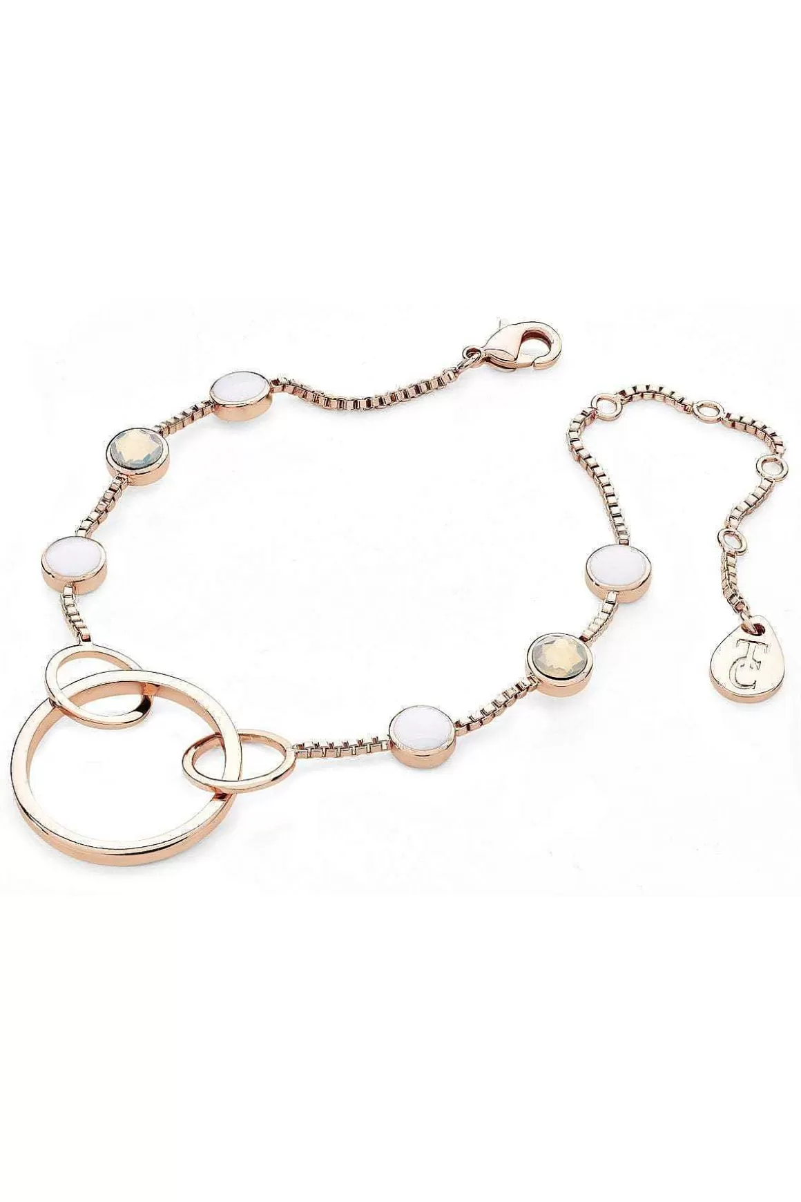 Tipperary Crystal Jewellery Open Hoop Bracelet In Rose Gold Shop