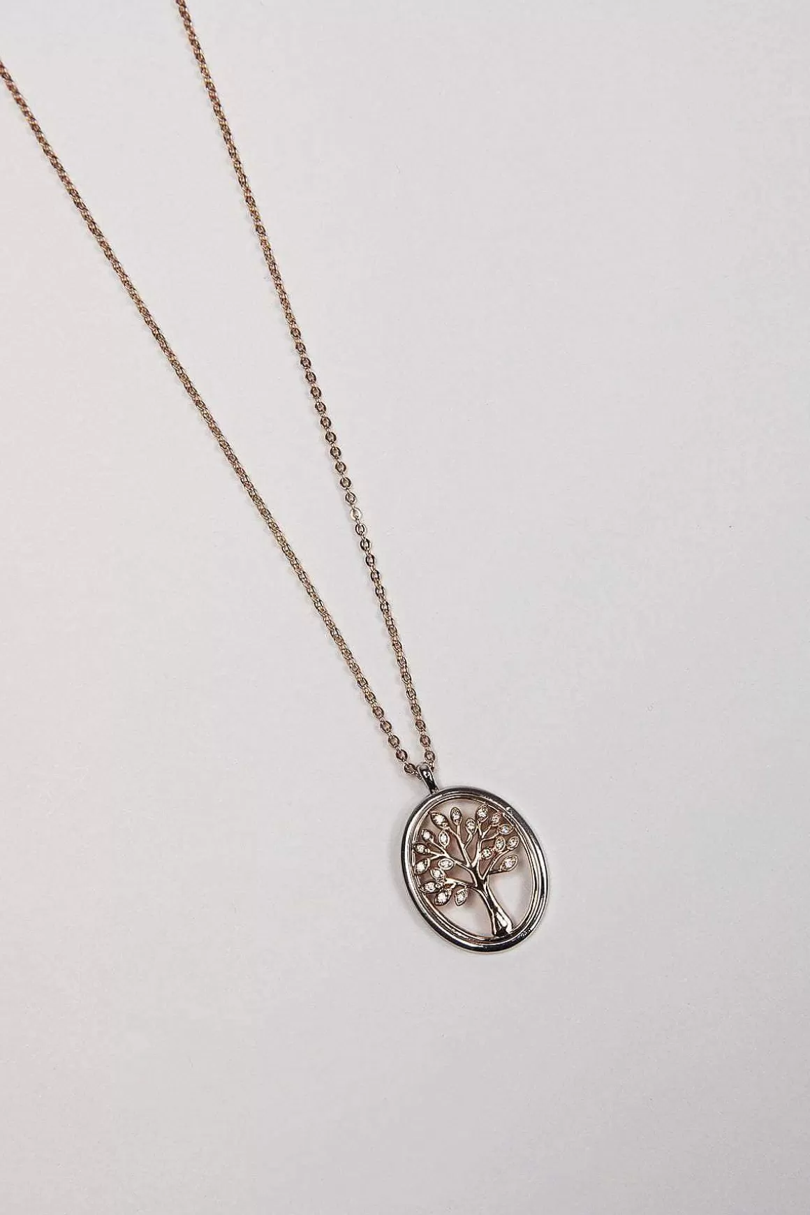 Tipperary Crystal Jewellery Oval Tree Of Life Pendant In Rose Gold Flash Sale