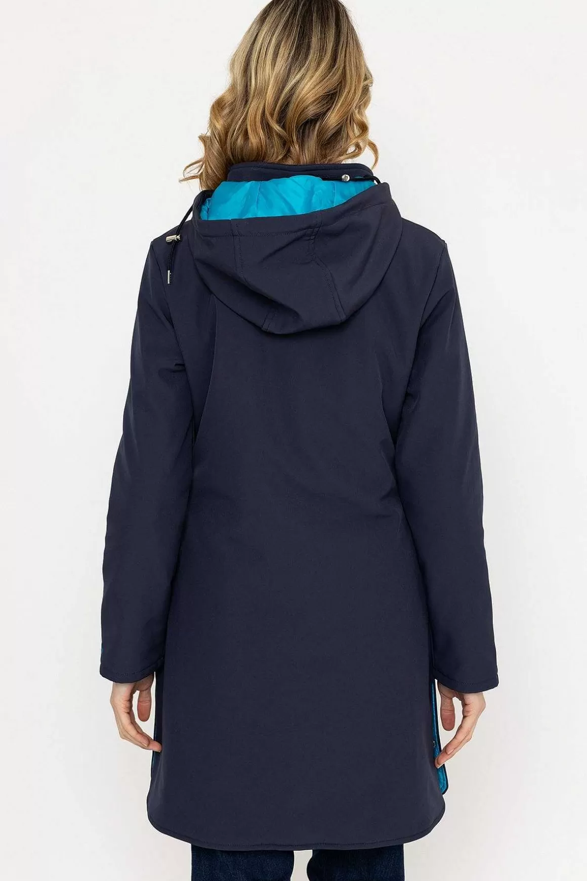 Kelly & Grace Weekend Padded Winter Softshell Jacket In Navy Outlet