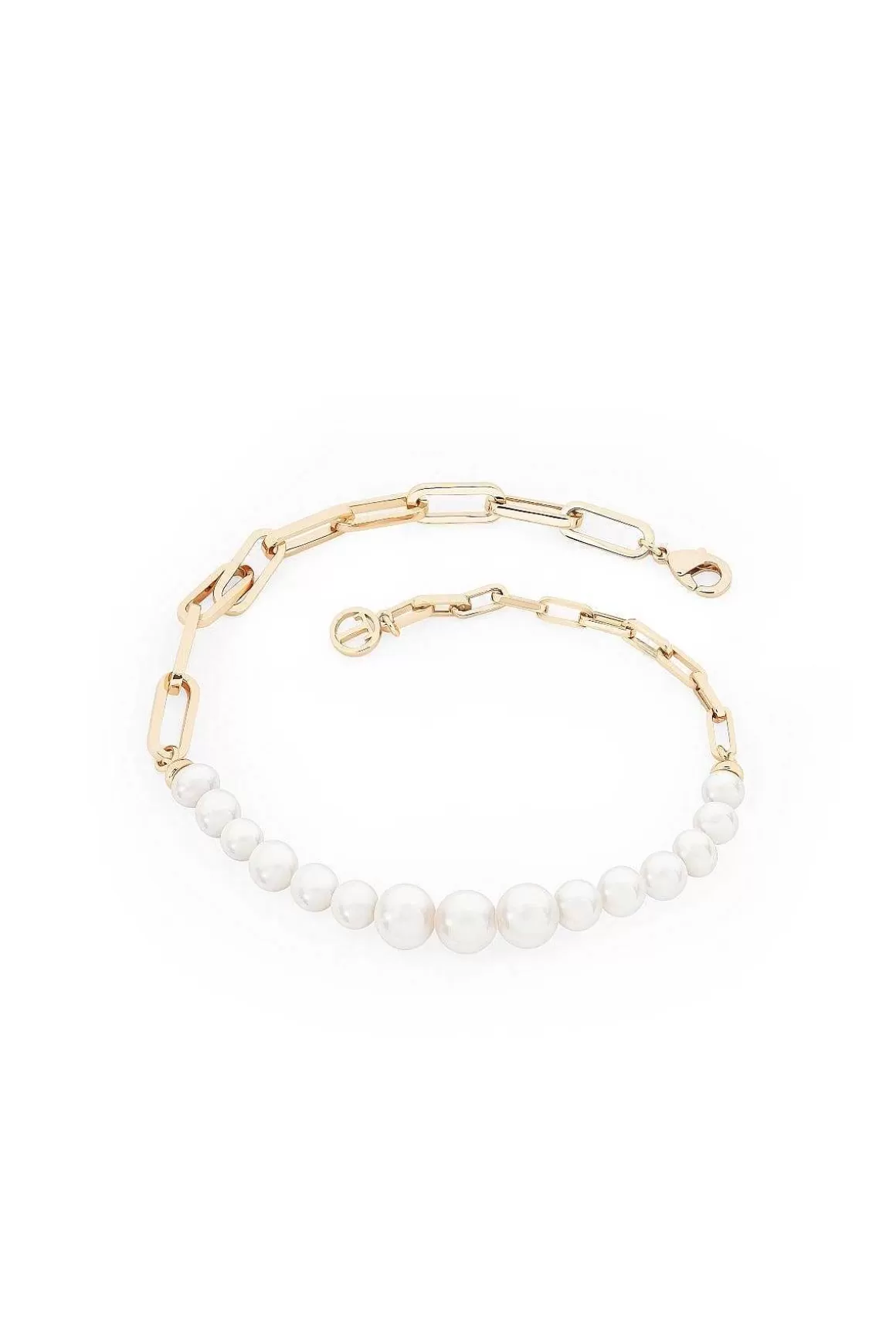 Tipperary Crystal Jewellery Pearl & Chain Link Bracelet Clearance