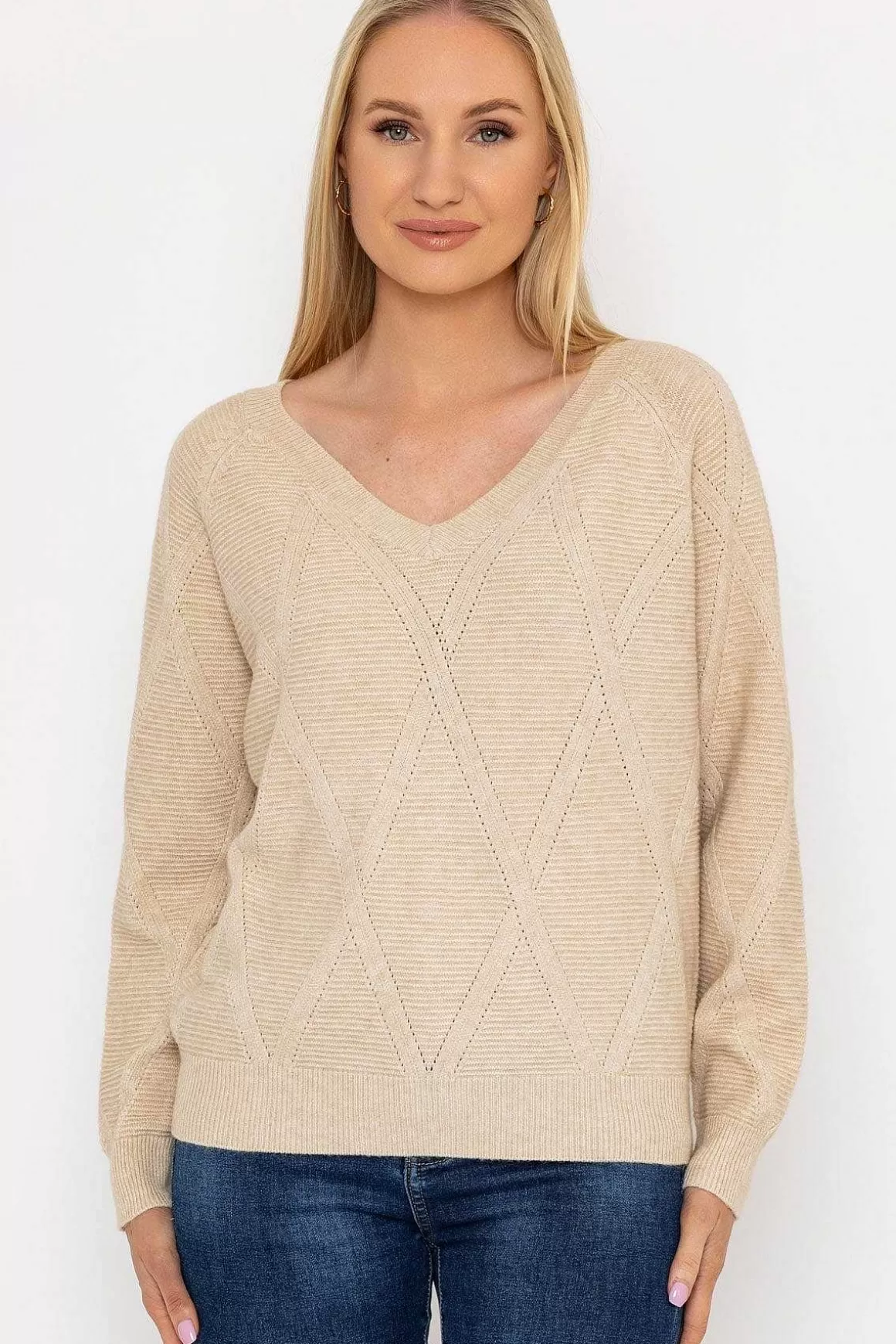 J'aime la Vie Pearl Back Knit In Beige Store