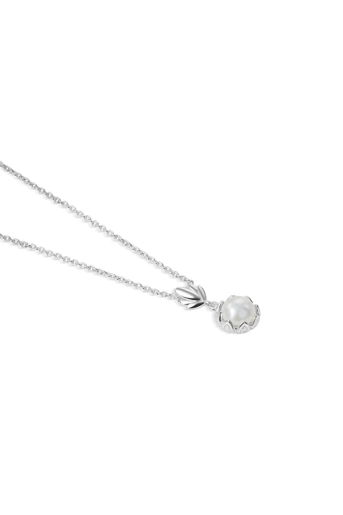 Newbridge Silverware Jewellery Pearl Leaf Pendant Discount