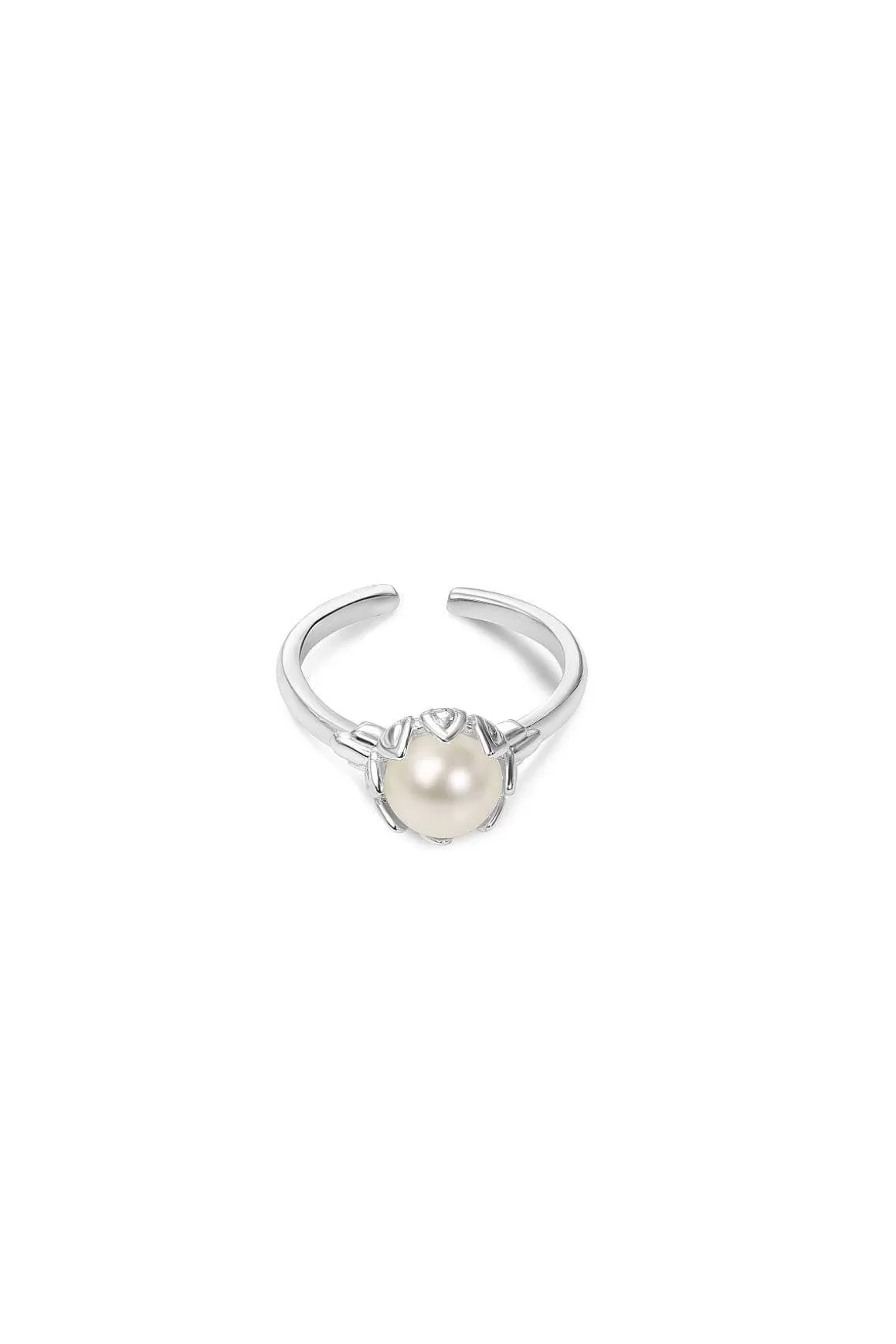 Newbridge Silverware Jewellery Pearl Leaf Ring Shop