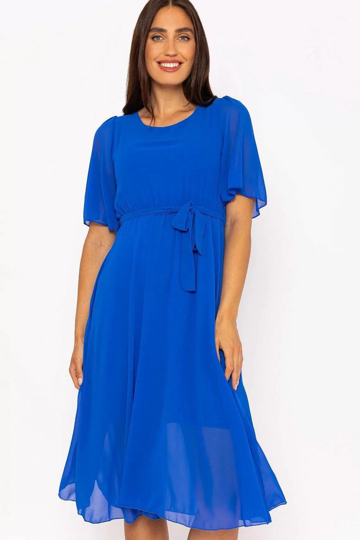 Pala D'oro Philipa Blue Midi Dress Store