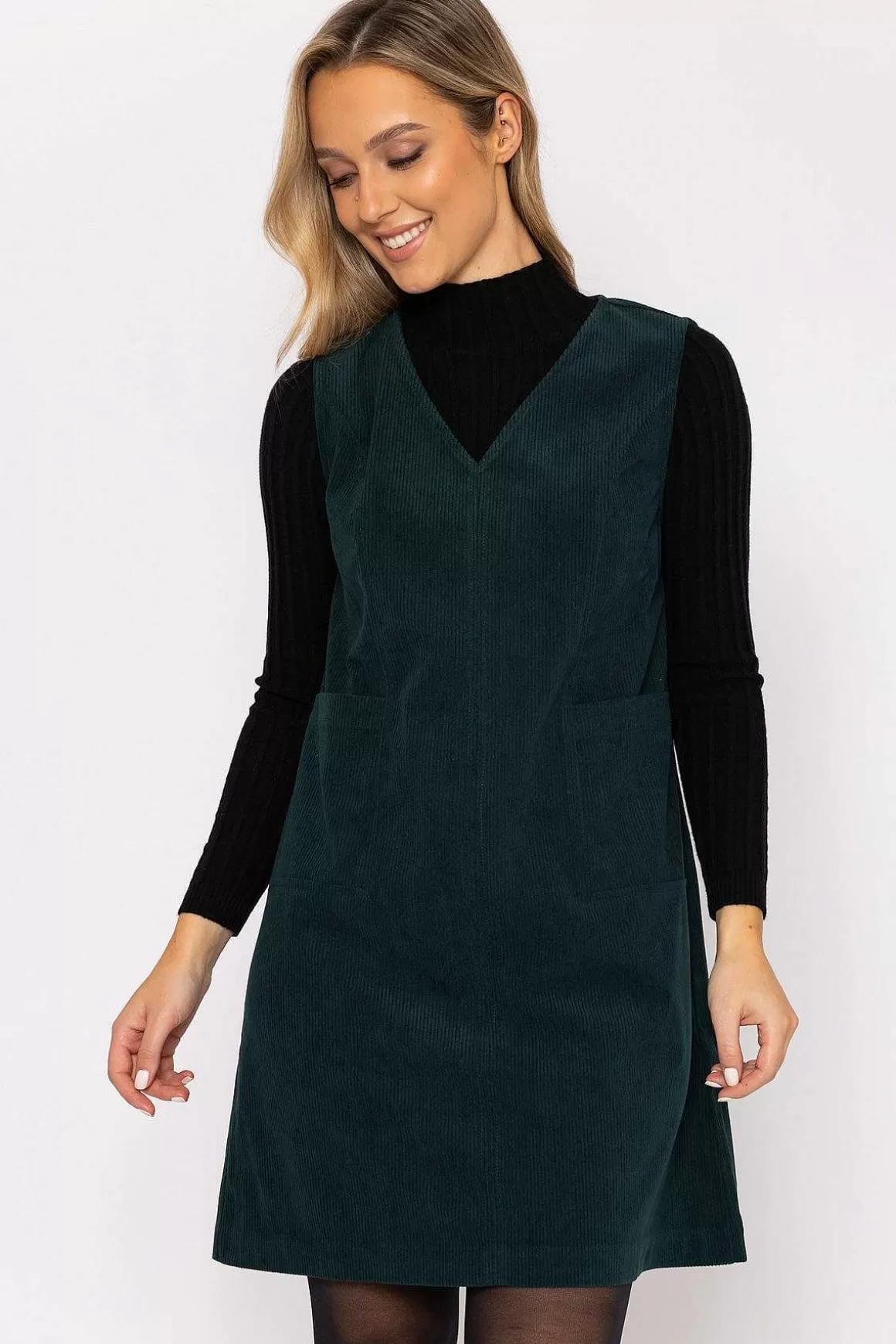 Rowen Avenue Pinafore Mini Dress In Green Cheap