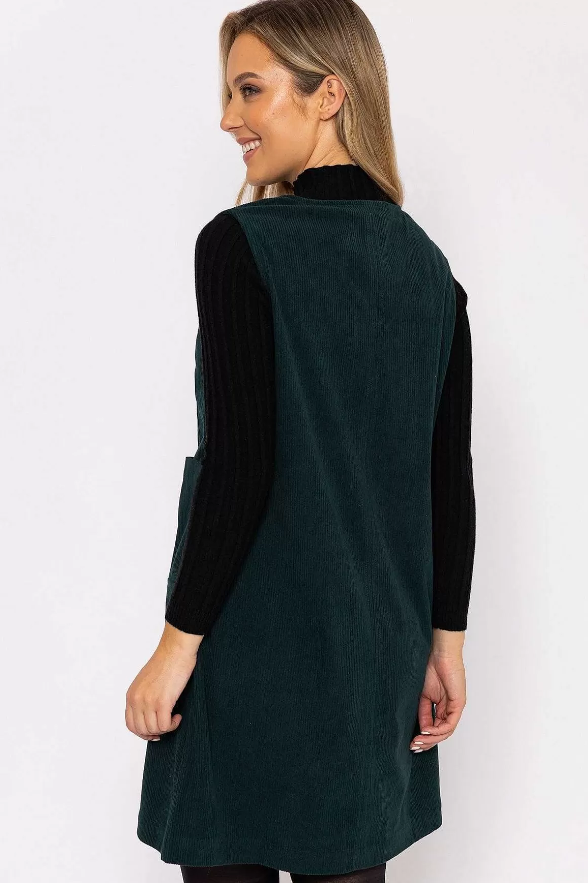 Rowen Avenue Pinafore Mini Dress In Green Cheap