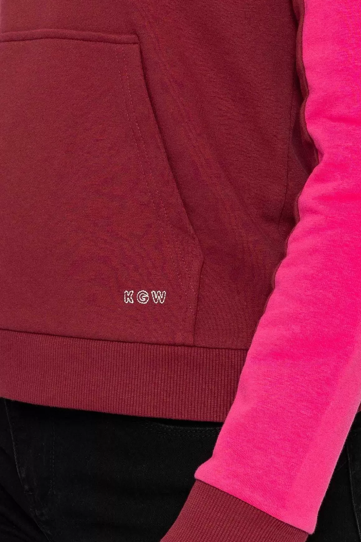 Kelly & Grace Weekend Pink 1/4 Zip Pocket Sweatshirt Online