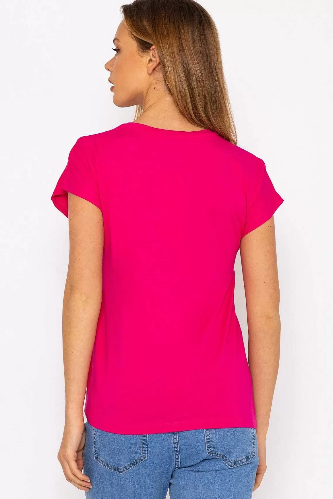 Kelly & Grace Weekend Pink Side Ruched Detail Top Best Sale