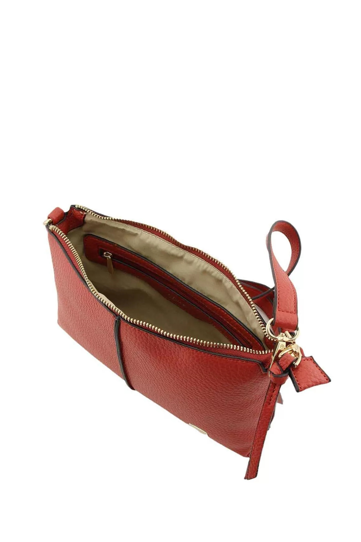 Dice Pipa Crossbody Bag In Red Hot