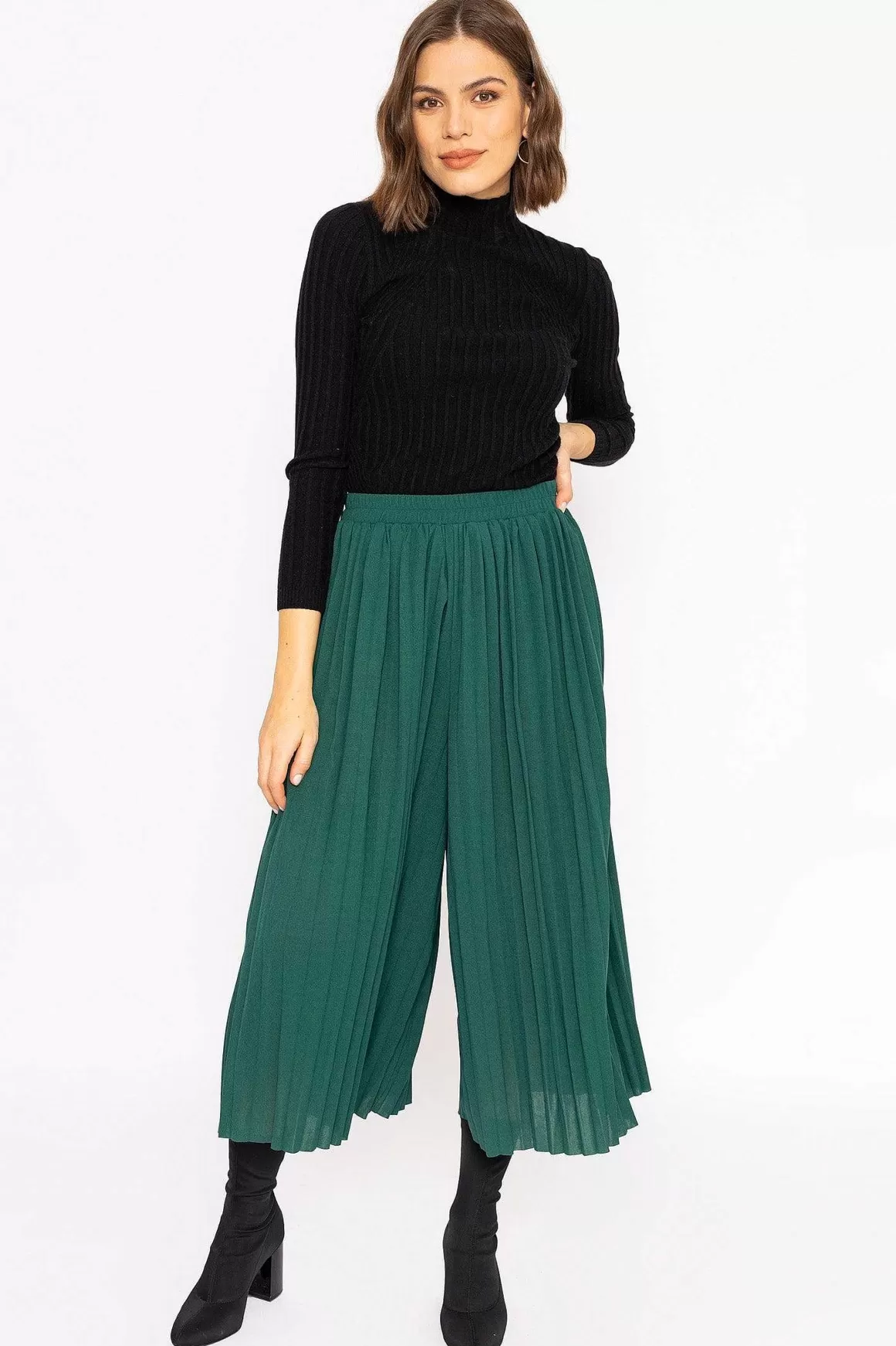 Rowen Avenue Pleated Wide Leg Pant In Green Best