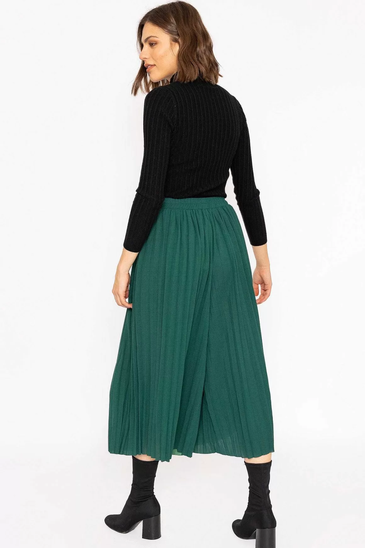 Rowen Avenue Pleated Wide Leg Pant In Green Best