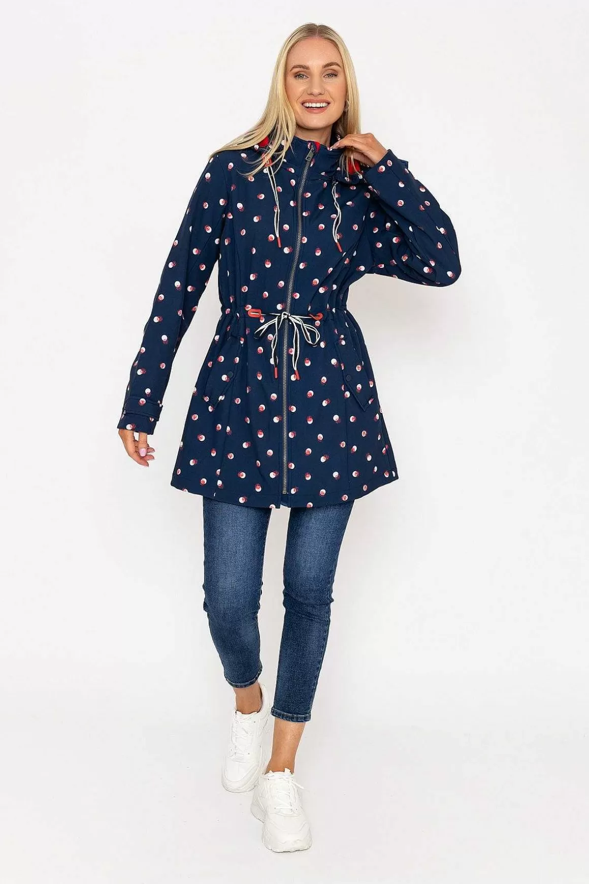 West Quay Polka Dot Print Bonded Jacket Cheap