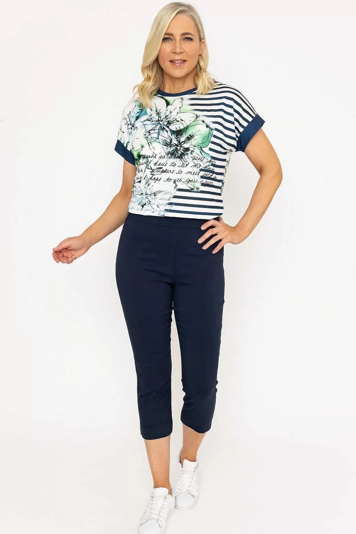 Voulez Vous Printed Blue Top Store