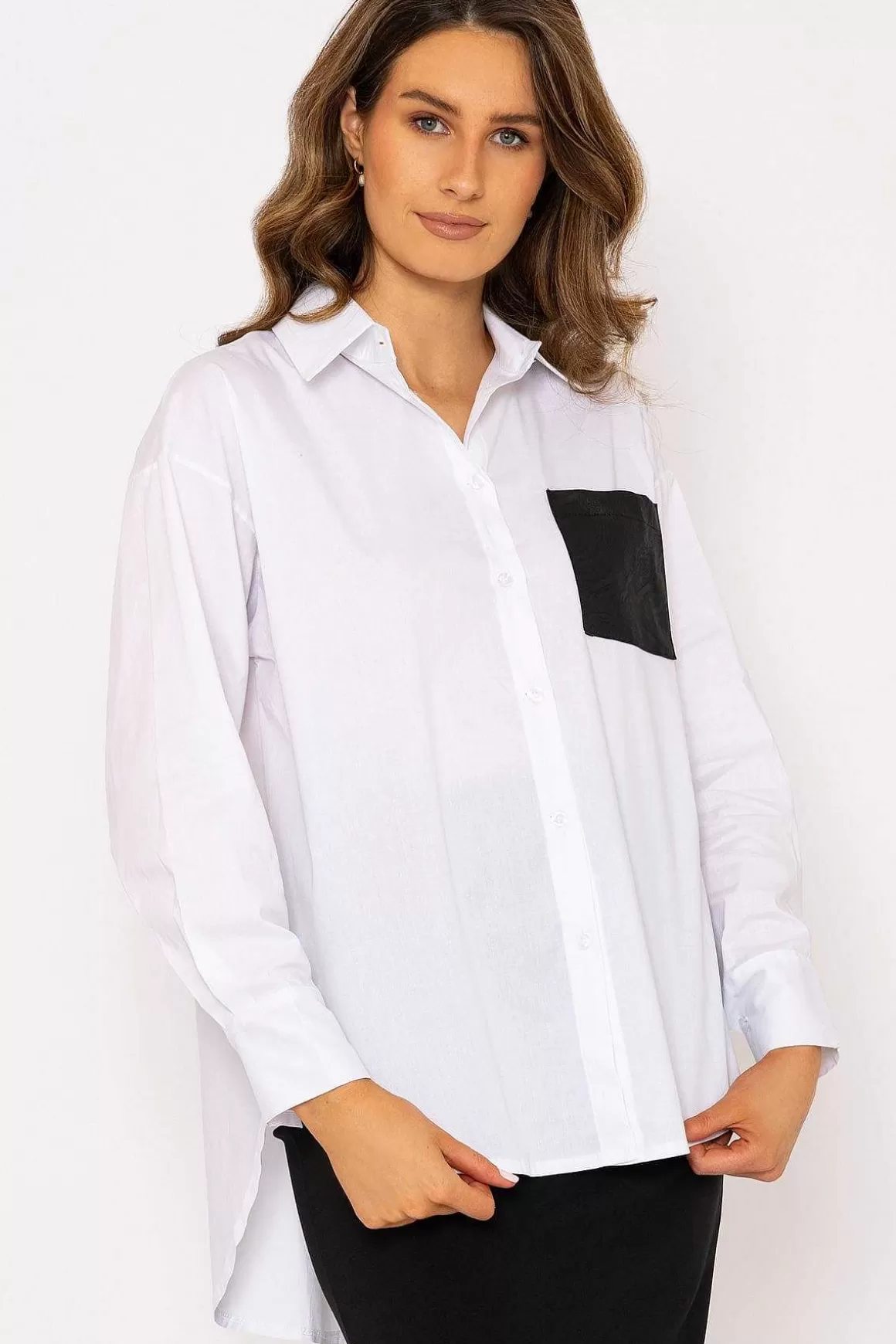 J'aime la Vie Pu Pocket Shirt Sale